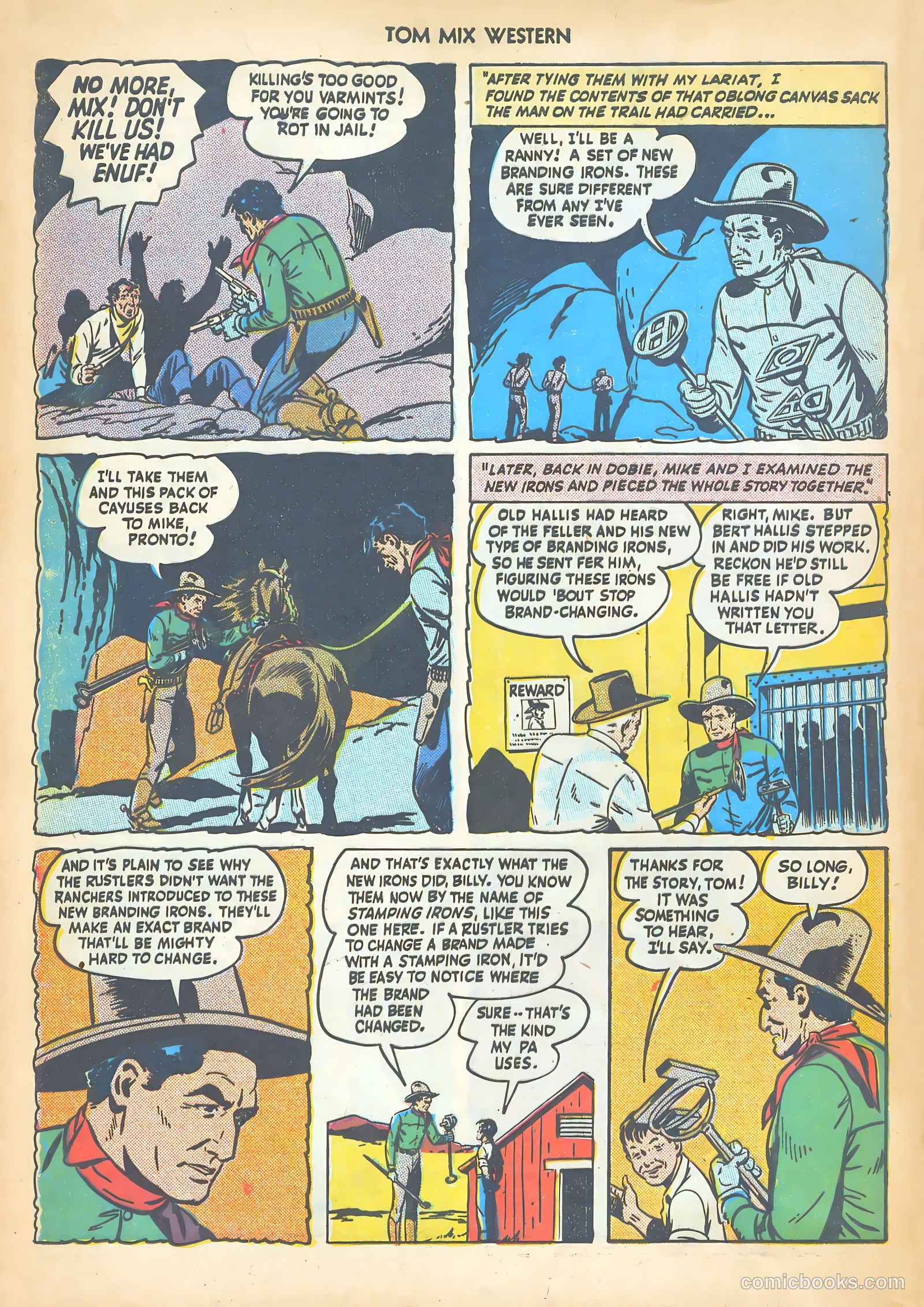 Tom Mix Western #14 (1949) — page 48 of 52