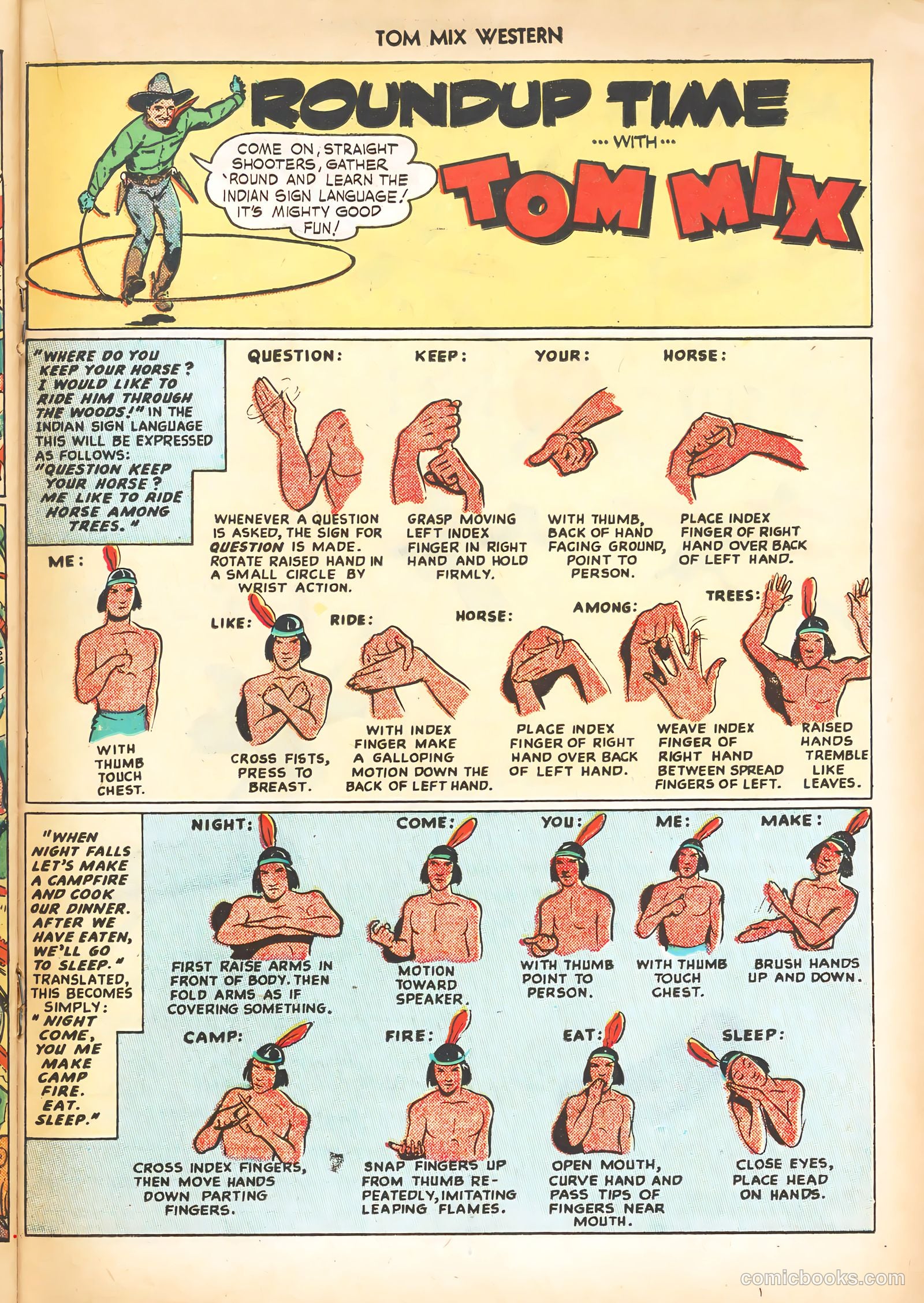 Tom Mix Western #15 (1949) — page 35 of 52