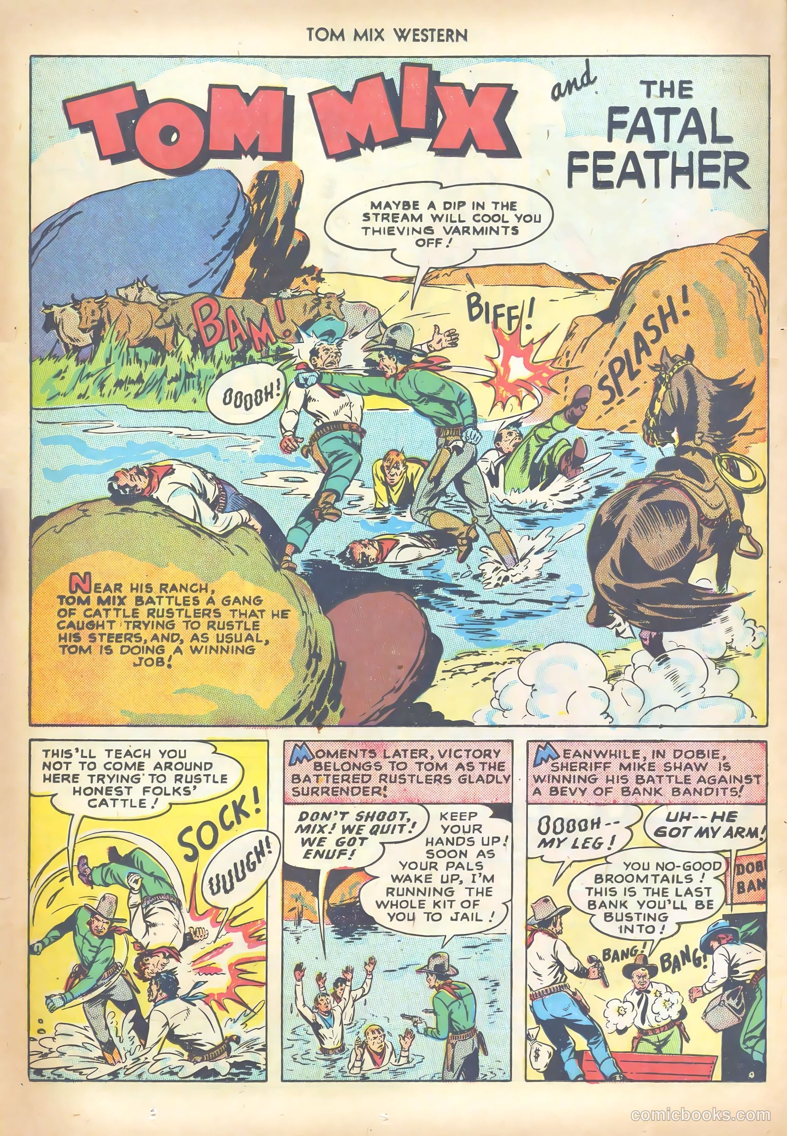 Tom Mix Western #16 (1949) — page 28 of 52