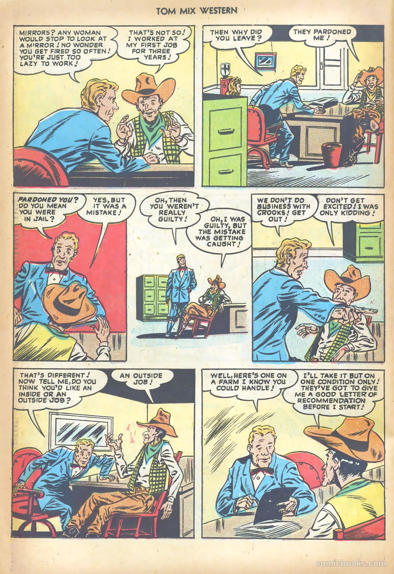 Tom Mix Western #16 (1949) — page 38 of 52