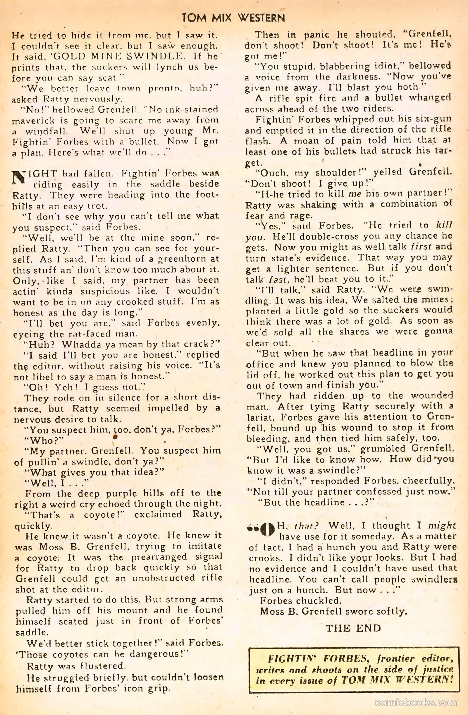 Tom Mix Western #17 (1949) — page 29 of 52