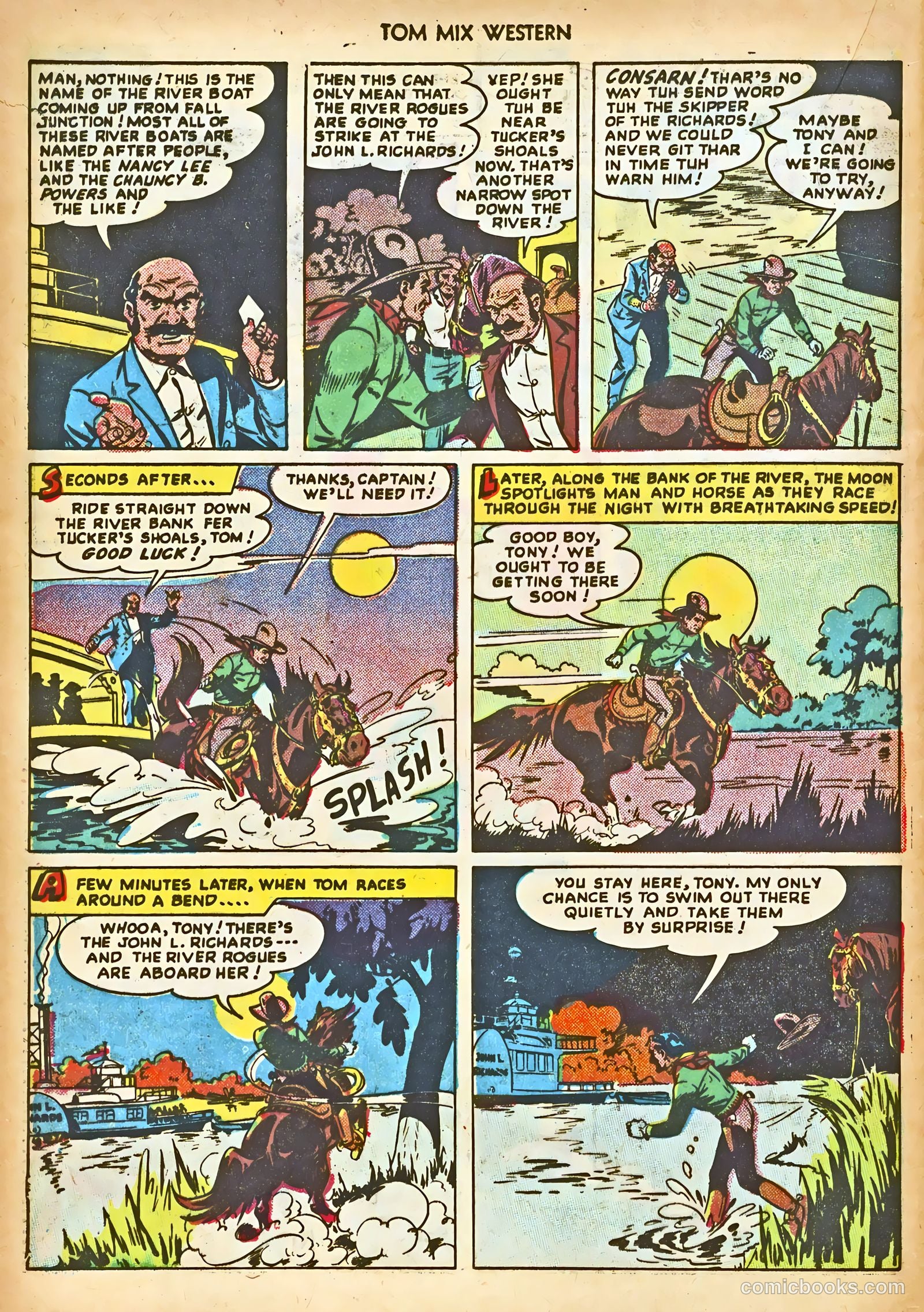 Tom Mix Western #17 (1949) — page 36 of 52