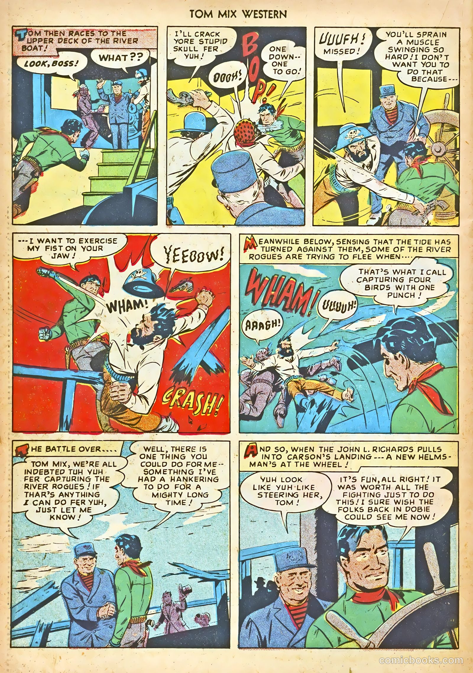 Tom Mix Western #17 (1949) — page 38 of 52