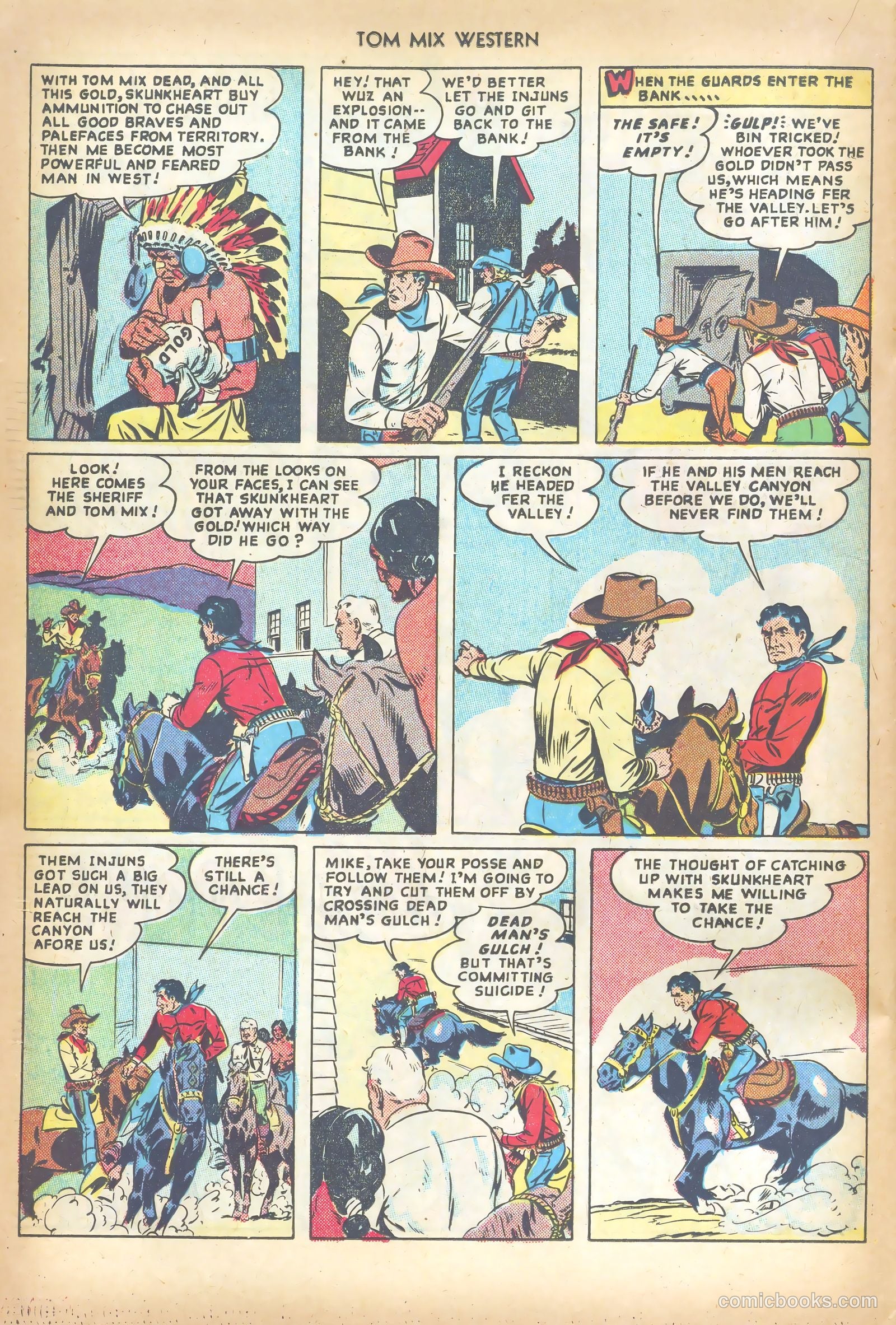 Tom Mix Western #18 (1949) — page 22 of 36