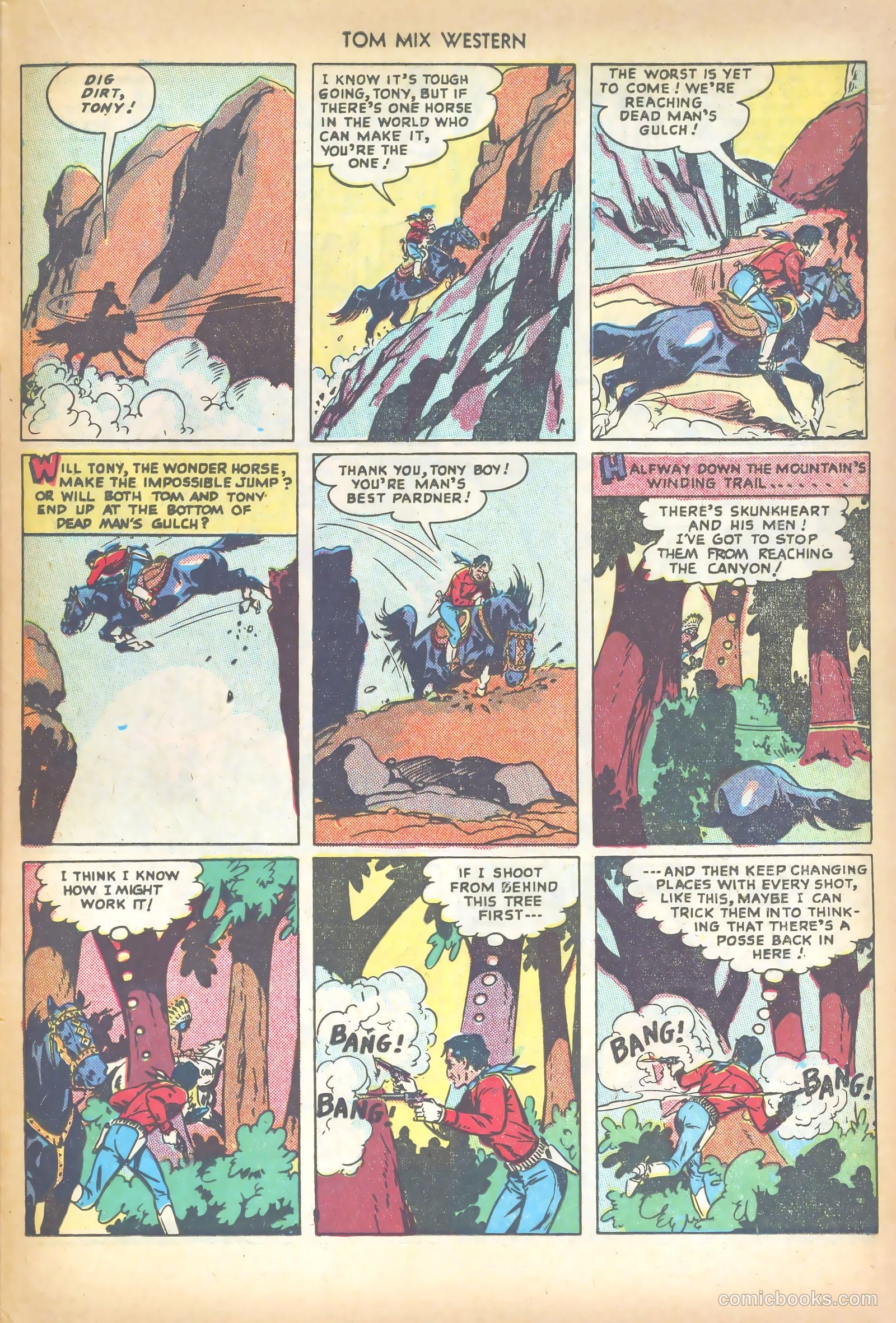 Tom Mix Western #18 (1949) — page 23 of 36
