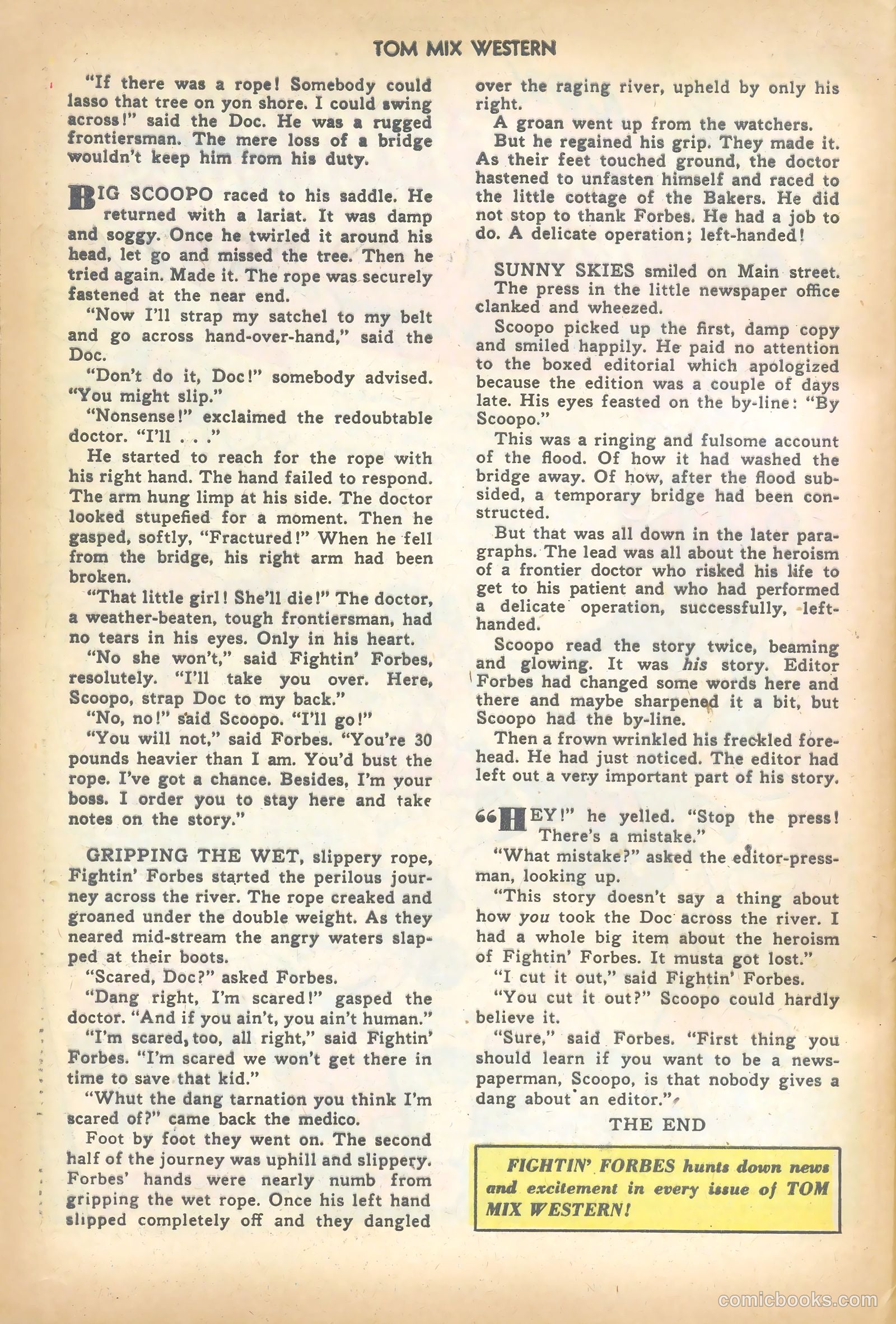 Tom Mix Western #18 (1949) — page 28 of 36