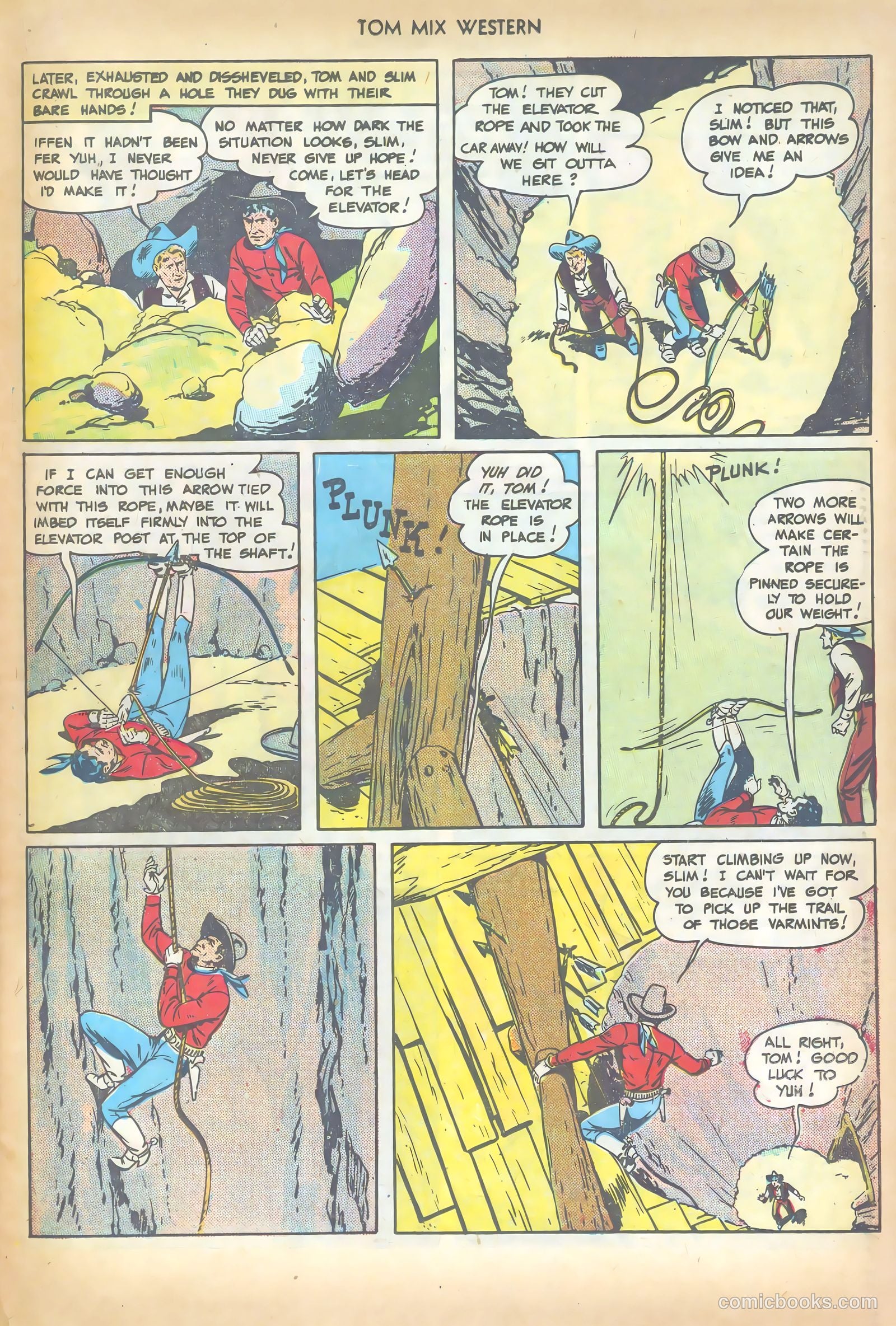 Tom Mix Western #19 (1949) — page 35 of 52