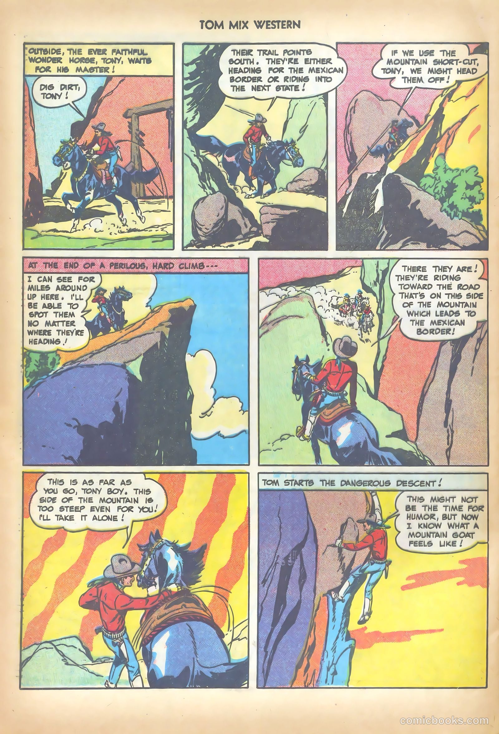 Tom Mix Western #19 (1949) — page 36 of 52