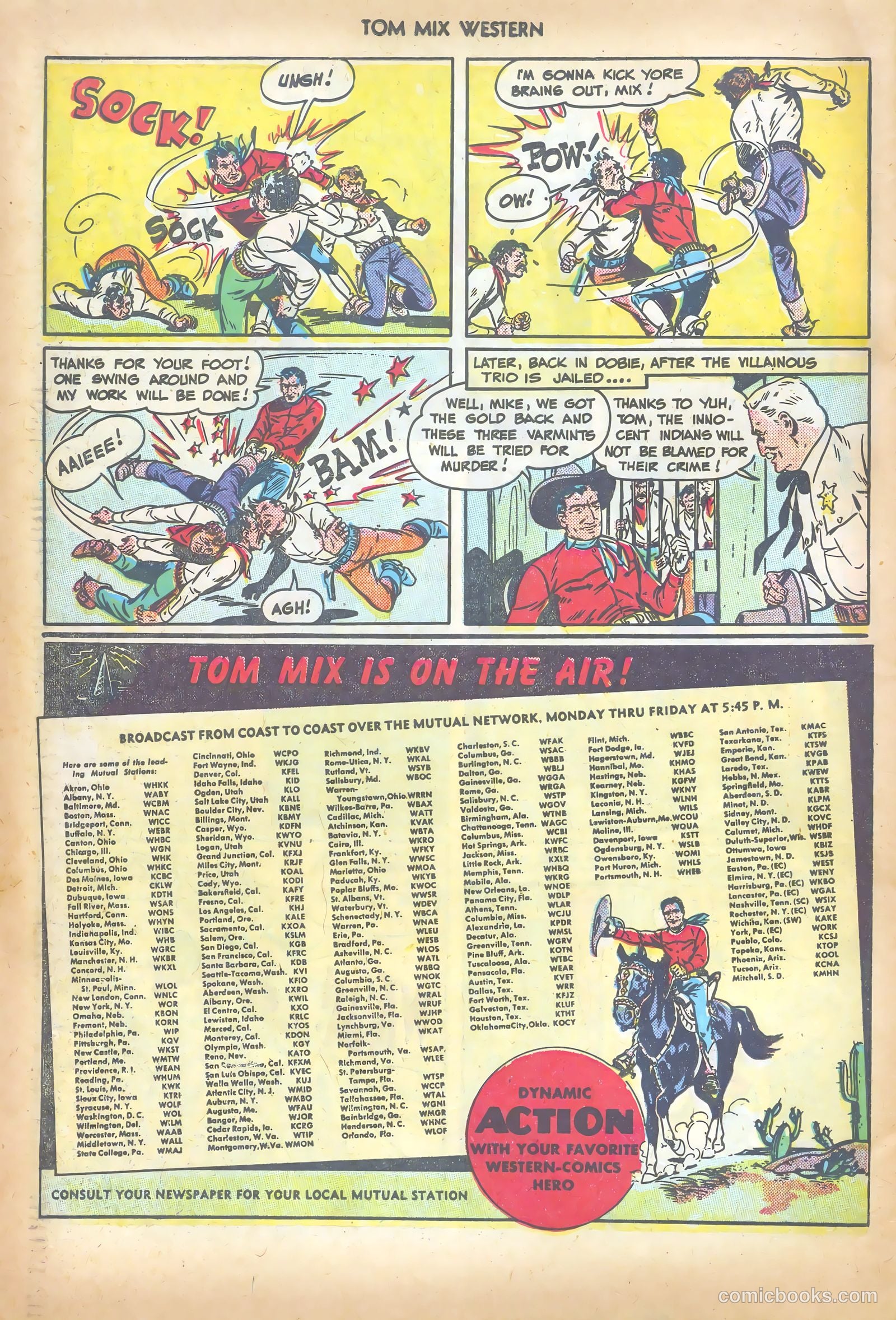 Tom Mix Western #19 (1949) — page 38 of 52