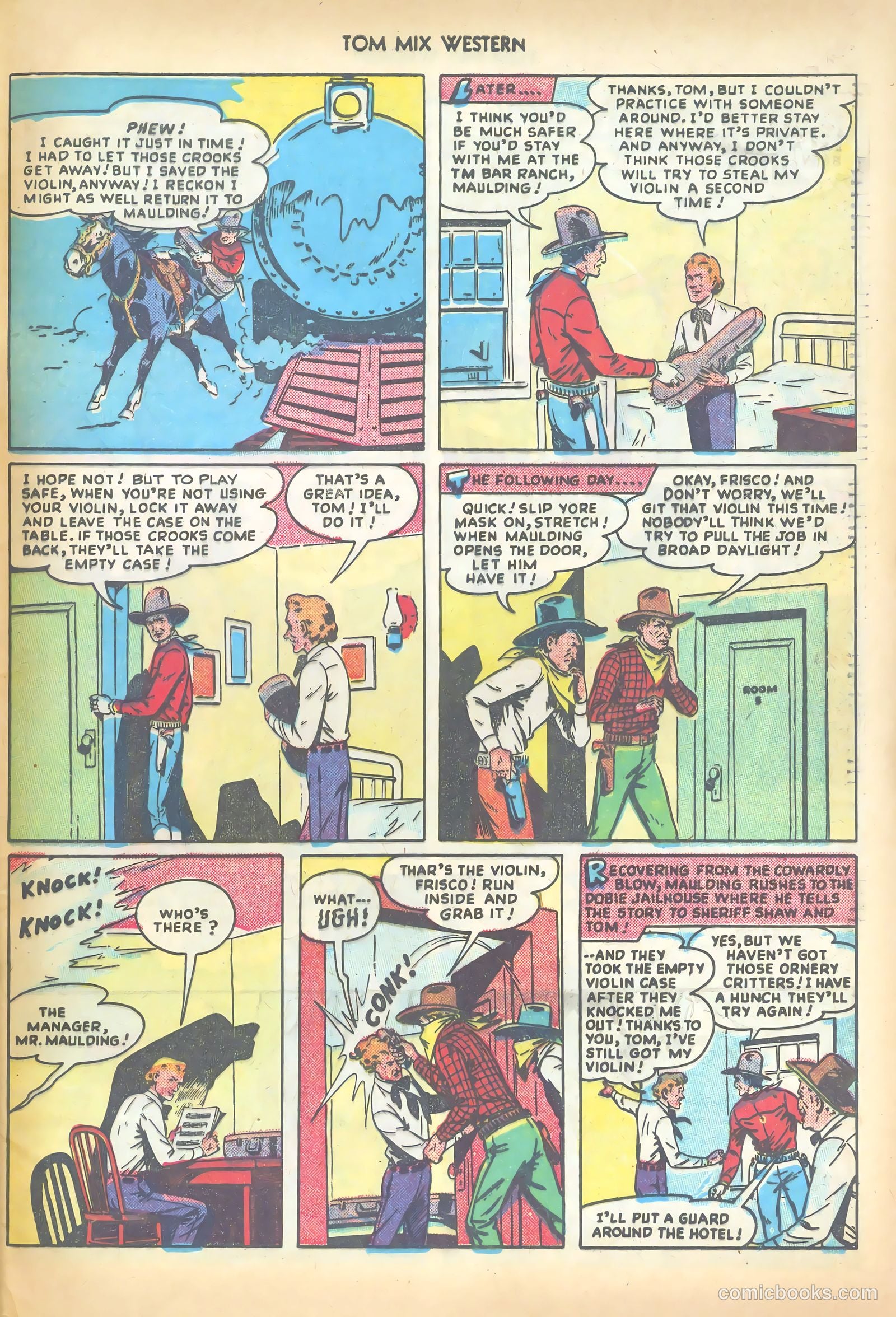 Tom Mix Western #19 (1949) — page 45 of 52
