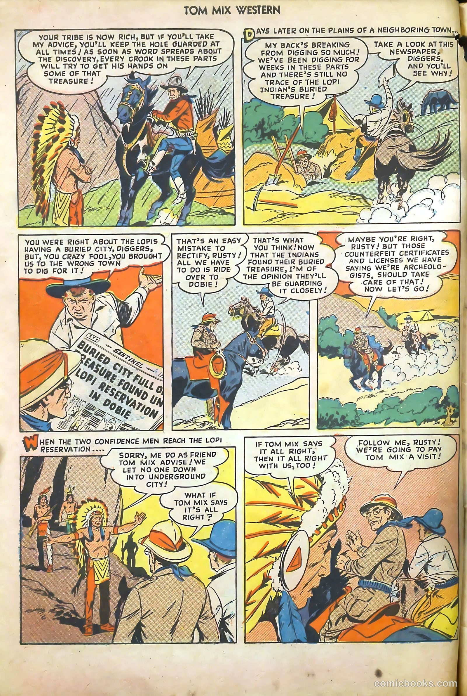 Tom Mix Western #20 (1949) — page 6 of 52