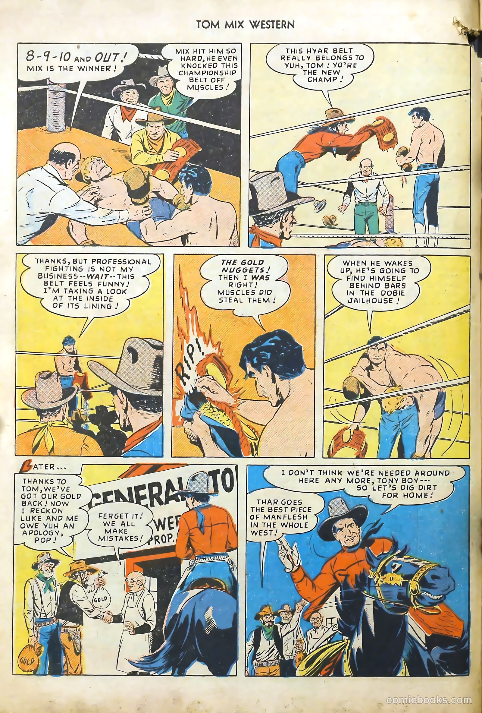 Tom Mix Western #20 (1949) — page 22 of 52