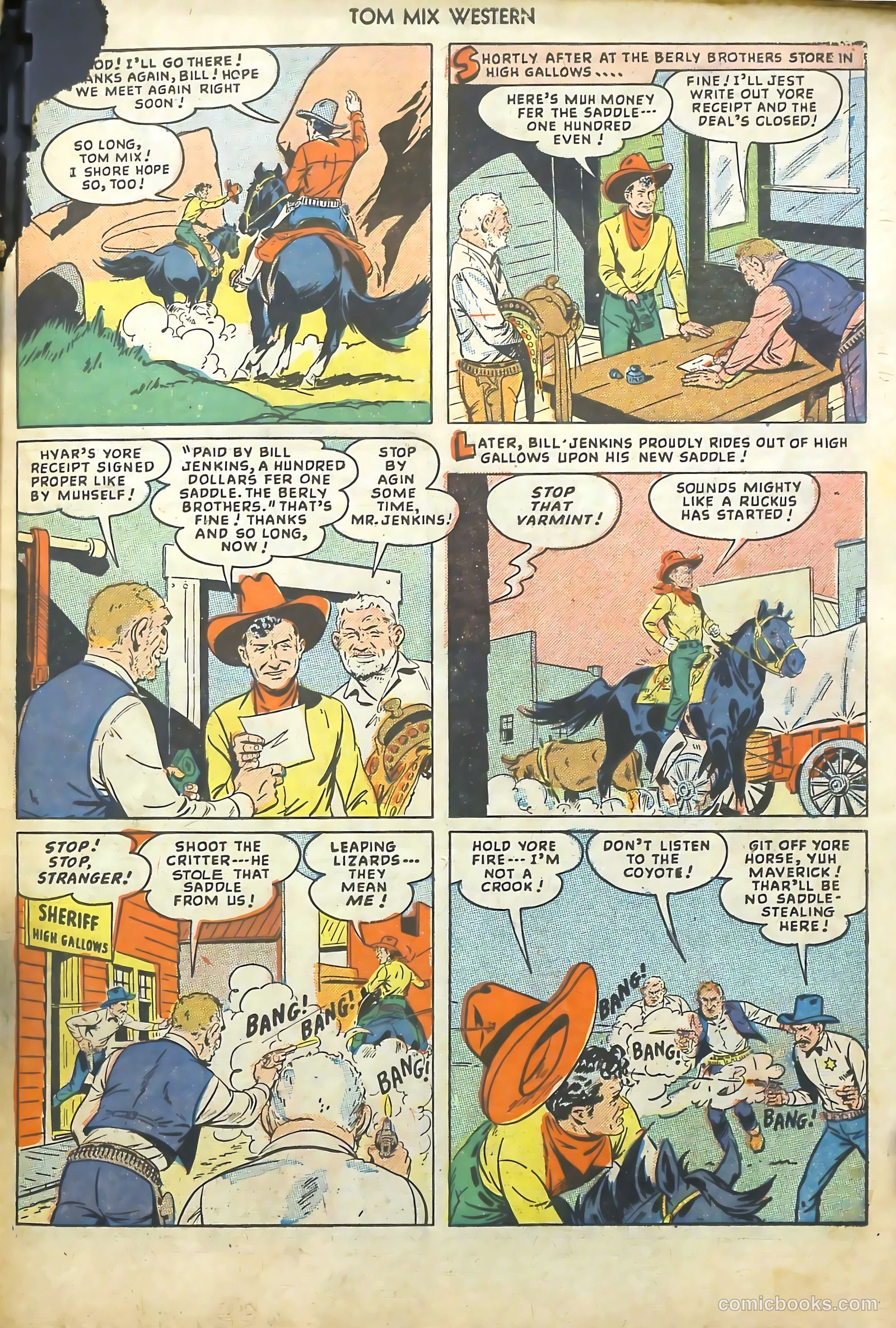 Tom Mix Western #20 (1949) — page 43 of 52