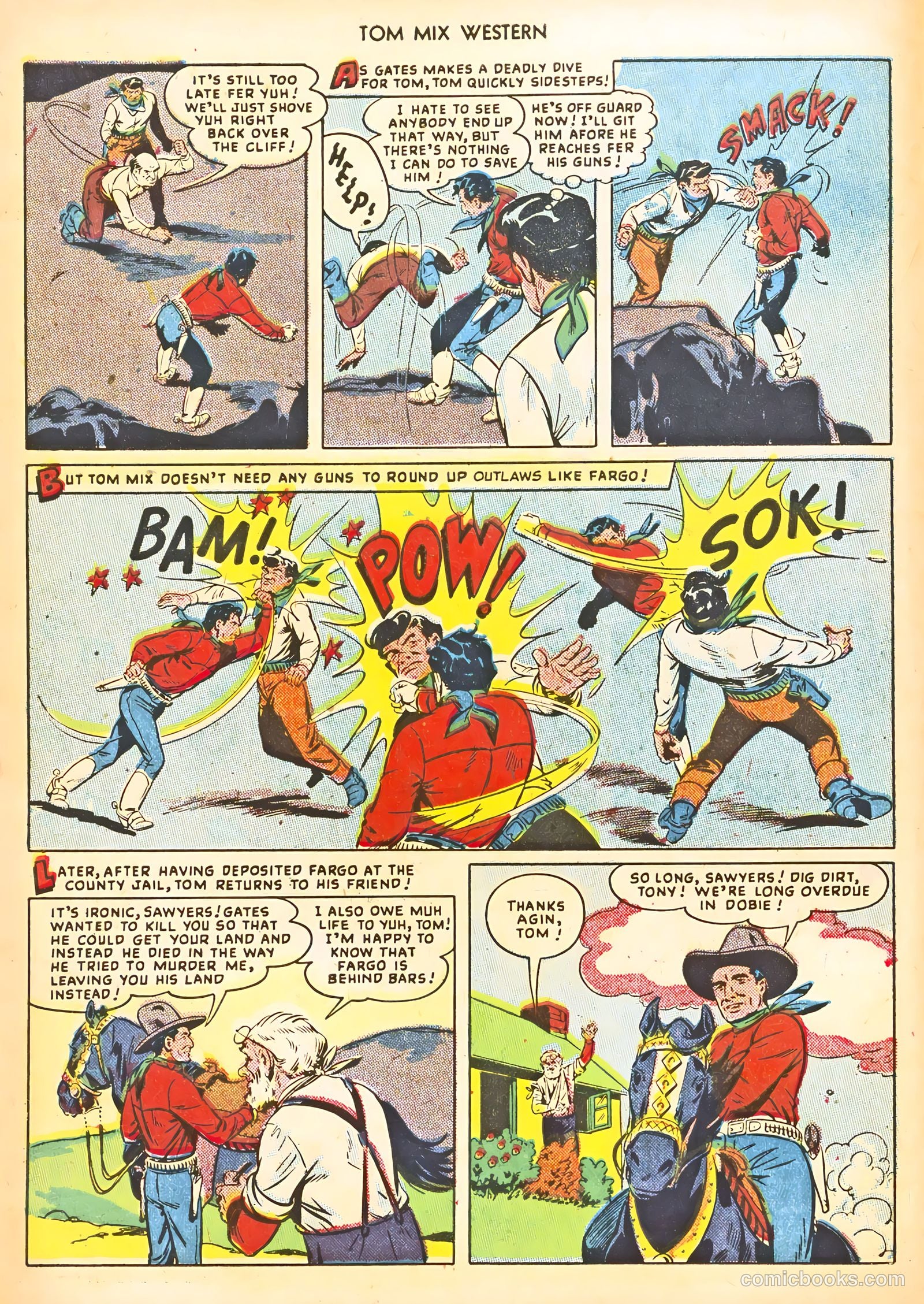 Tom Mix Western #21 (1949) — page 10 of 52