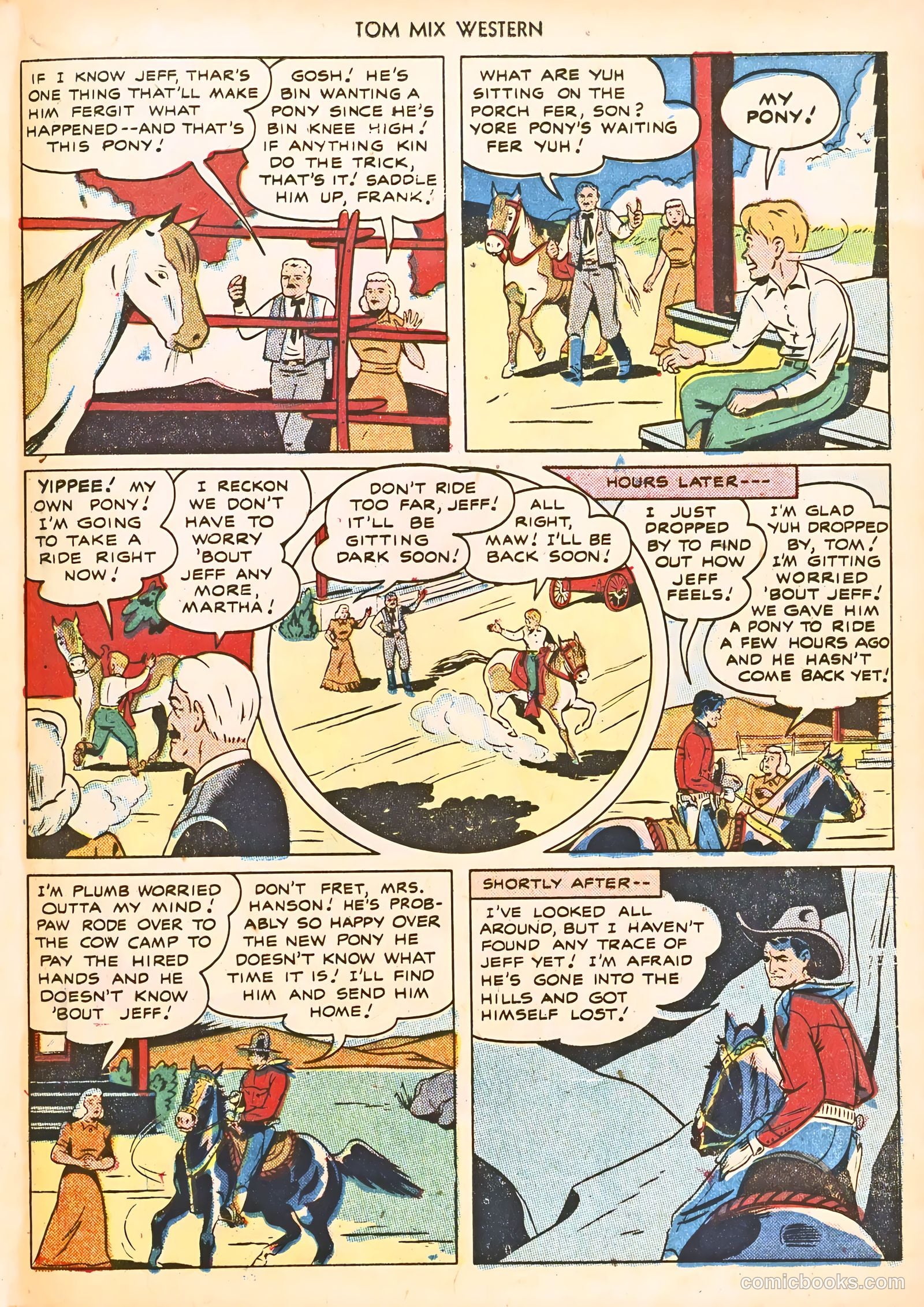 Tom Mix Western #21 (1949) — page 35 of 52