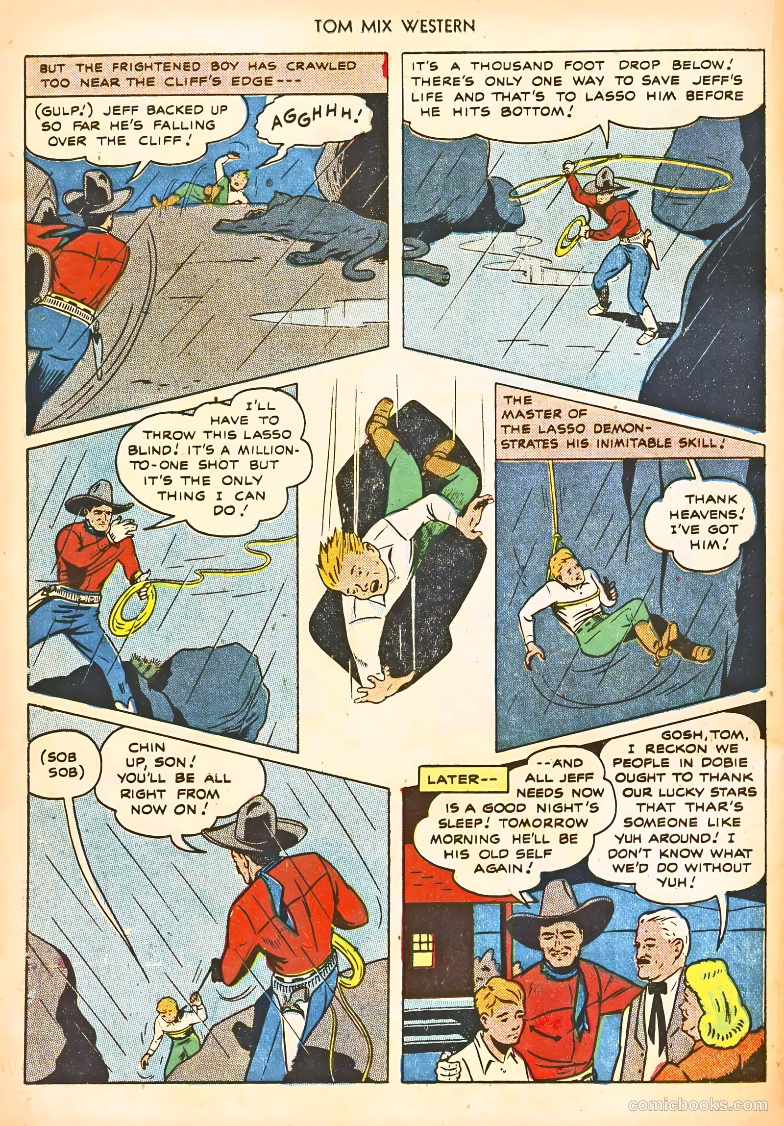 Tom Mix Western #21 (1949) — page 38 of 52