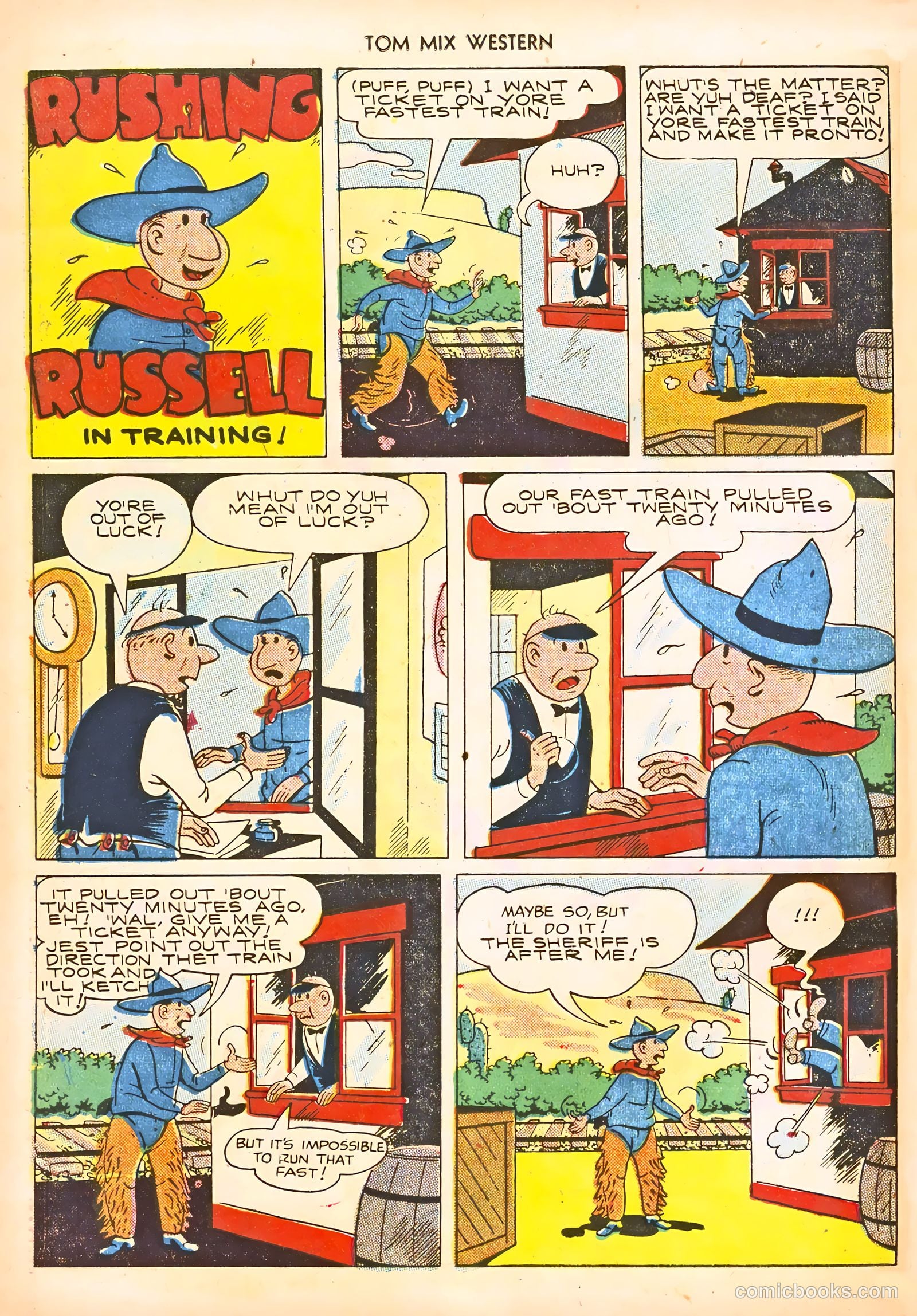 Tom Mix Western #21 (1949) — page 42 of 52