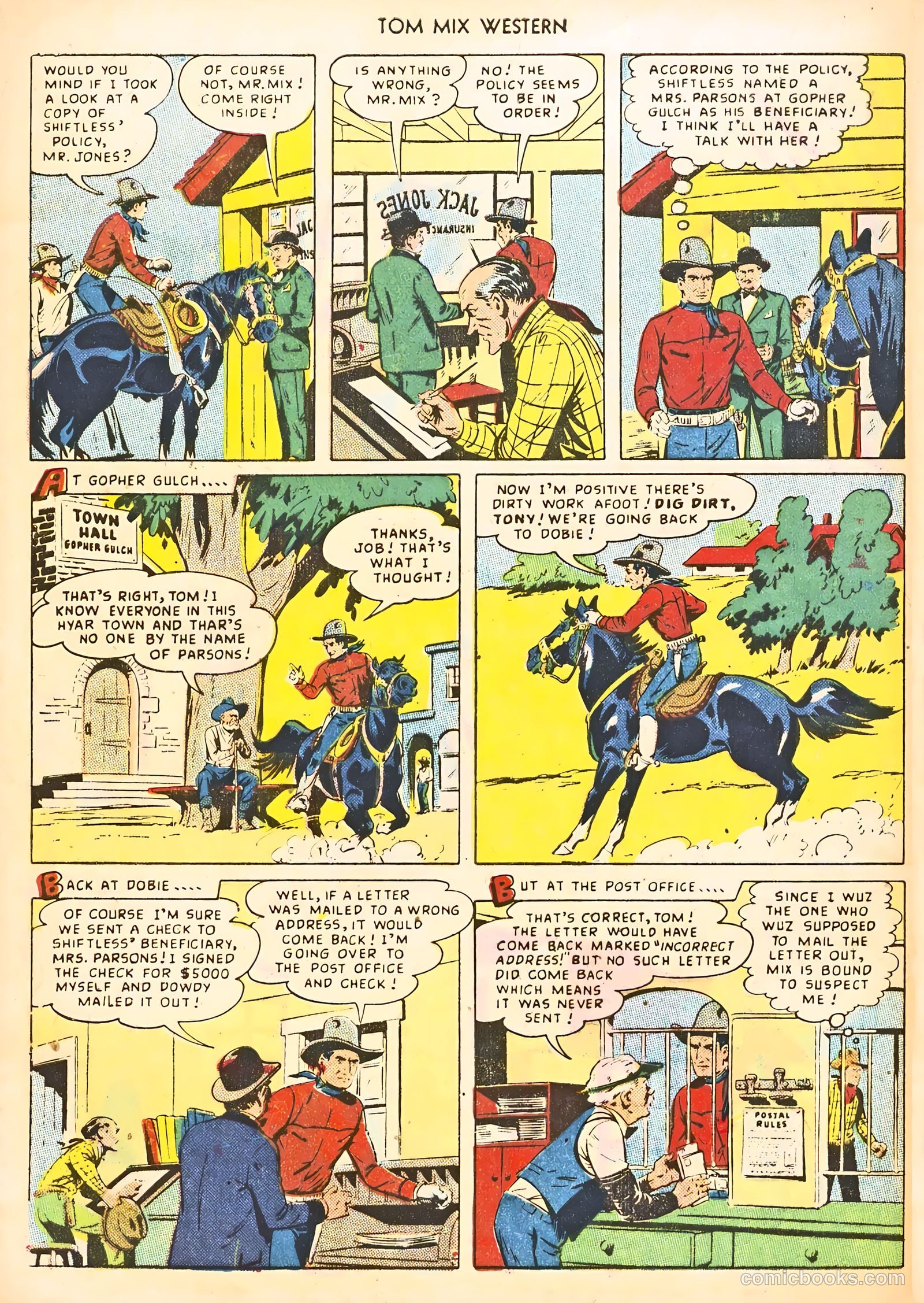 Tom Mix Western #21 (1949) — page 48 of 52