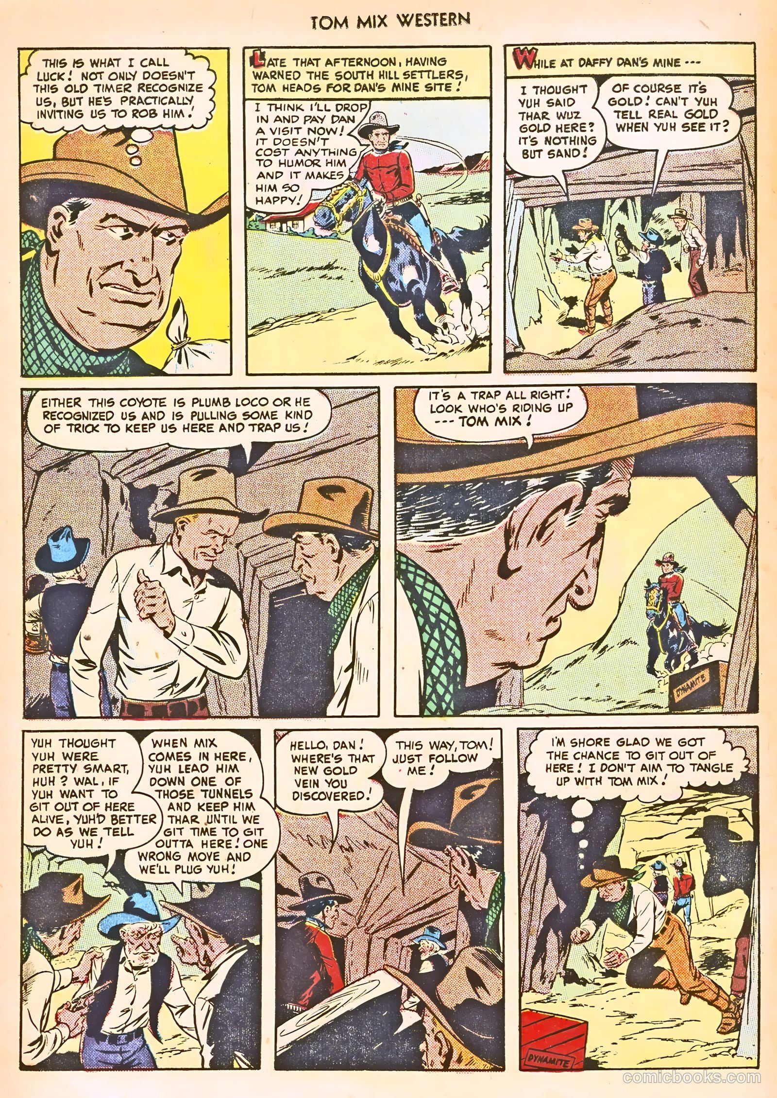 Tom Mix Western #22 (1949) — page 18 of 36