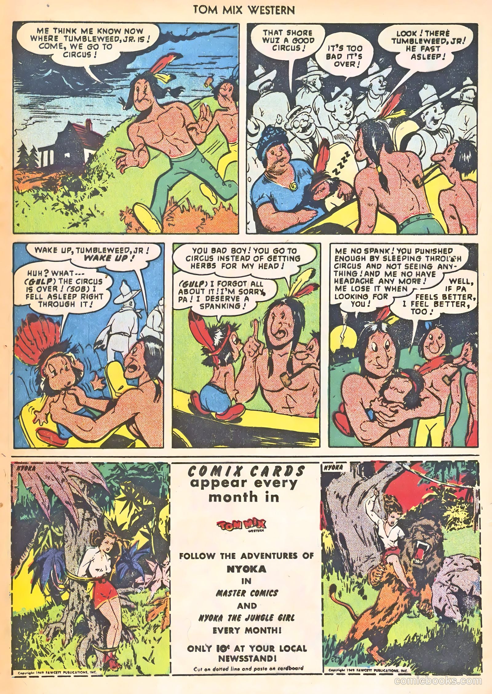 Tom Mix Western #22 (1949) — page 25 of 36
