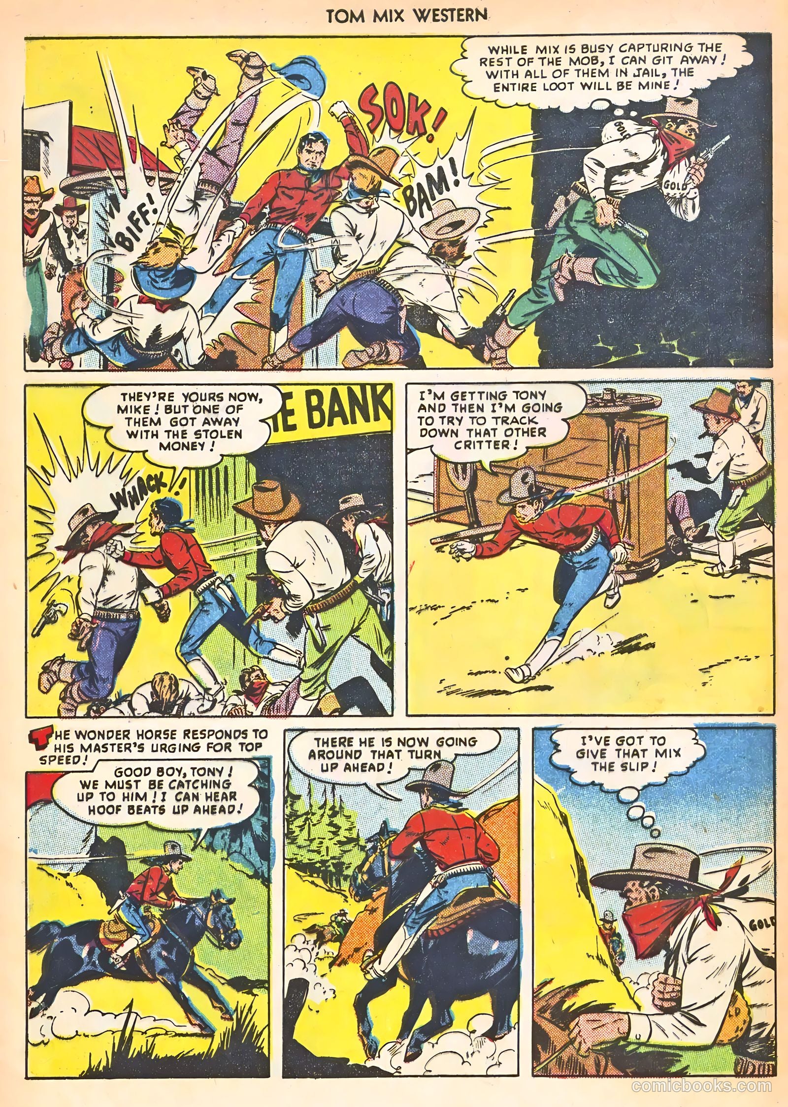 Tom Mix Western #22 (1949) — page 28 of 36