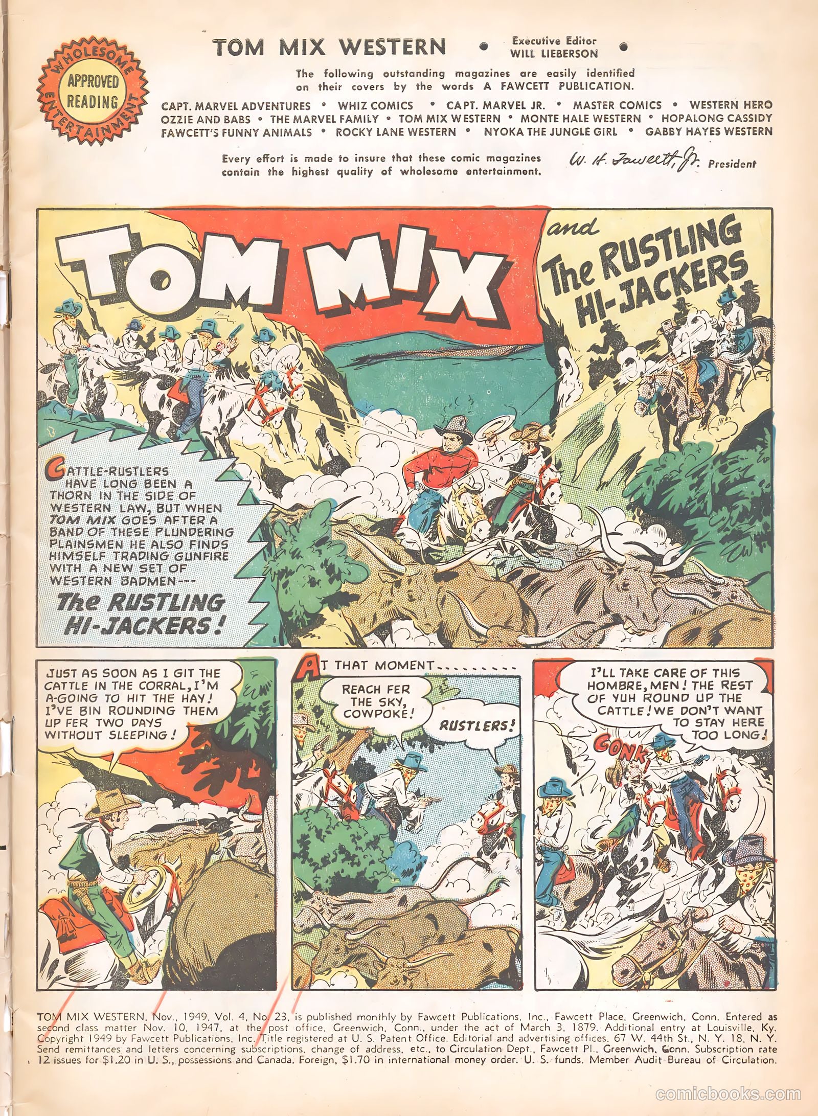 Tom Mix Western #23 (1949) — page 3 of 52