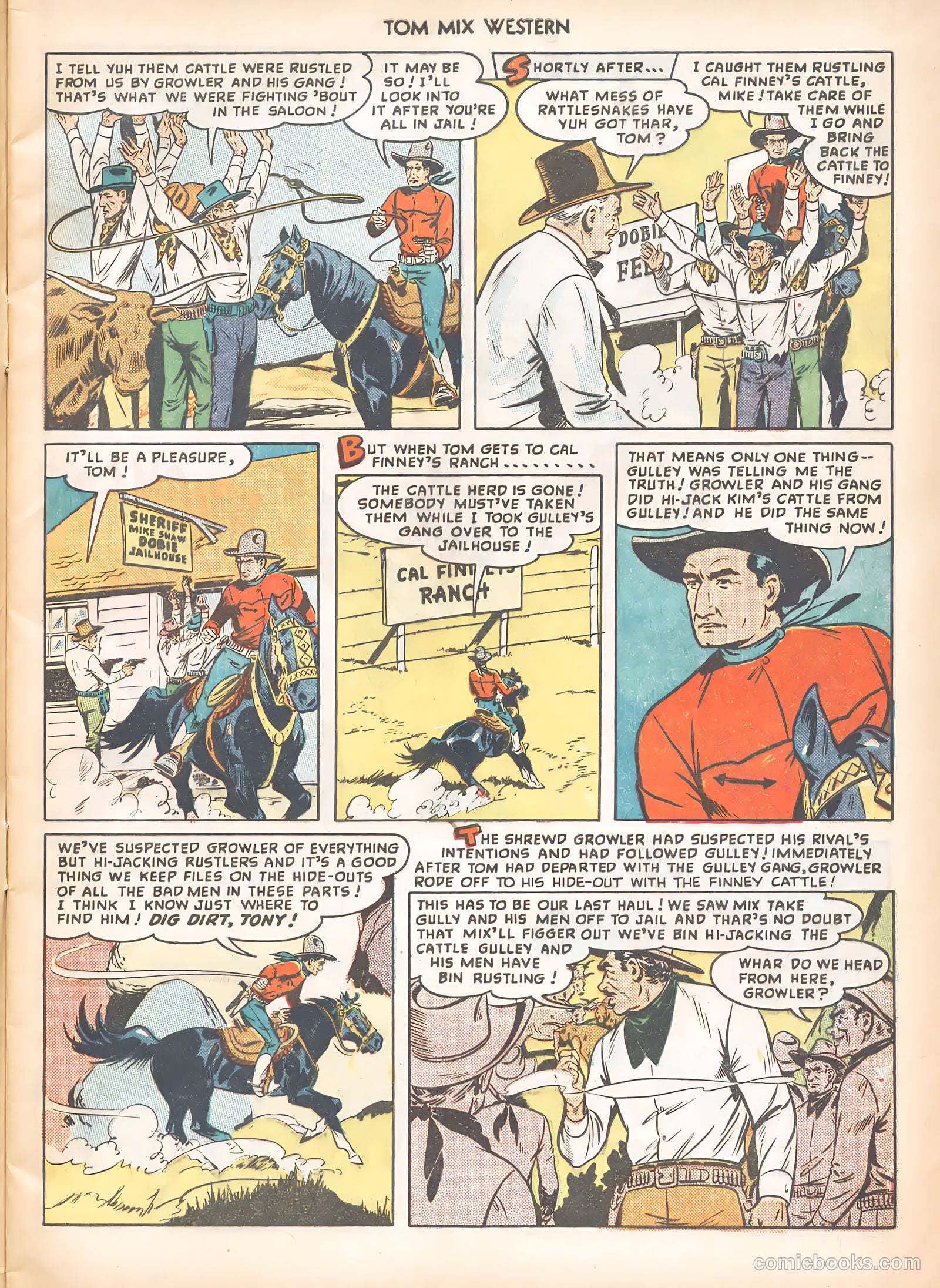 Tom Mix Western #23 (1949) — page 9 of 52