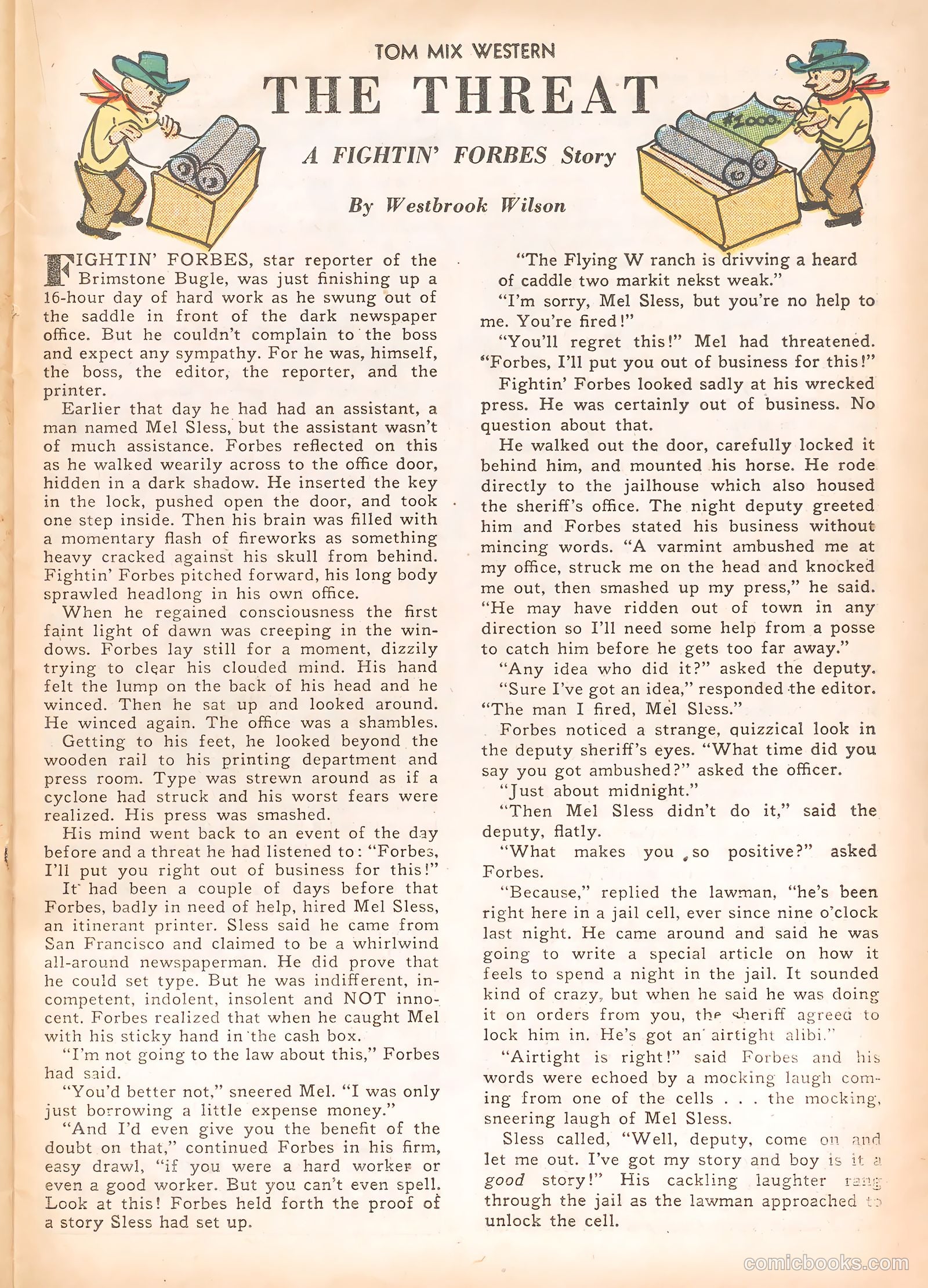 Tom Mix Western #23 (1949) — page 35 of 52