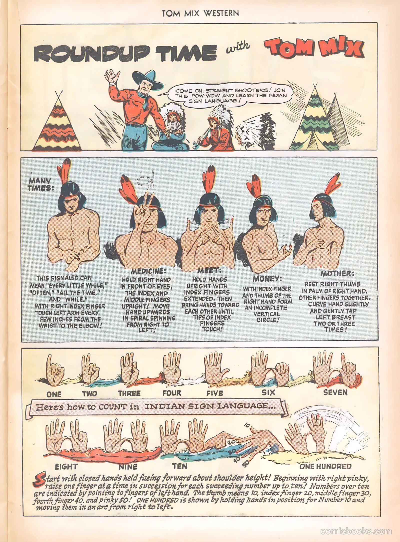 Tom Mix Western #23 (1949) — page 37 of 52