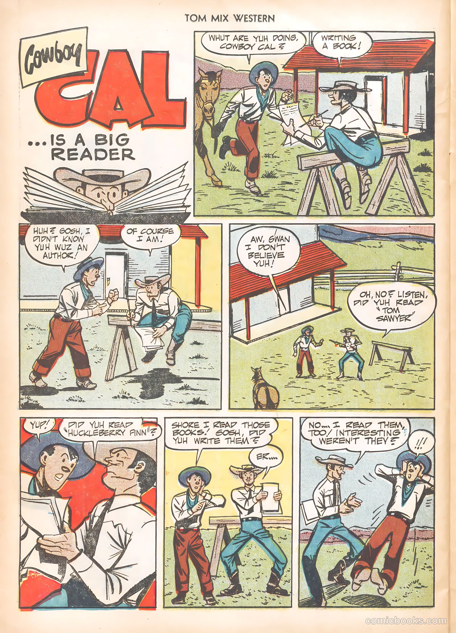 Tom Mix Western #23 (1949) — page 38 of 52