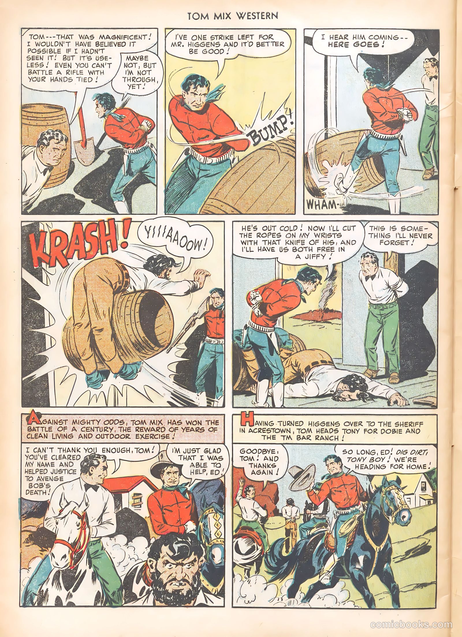 Tom Mix Western #23 (1949) — page 48 of 52