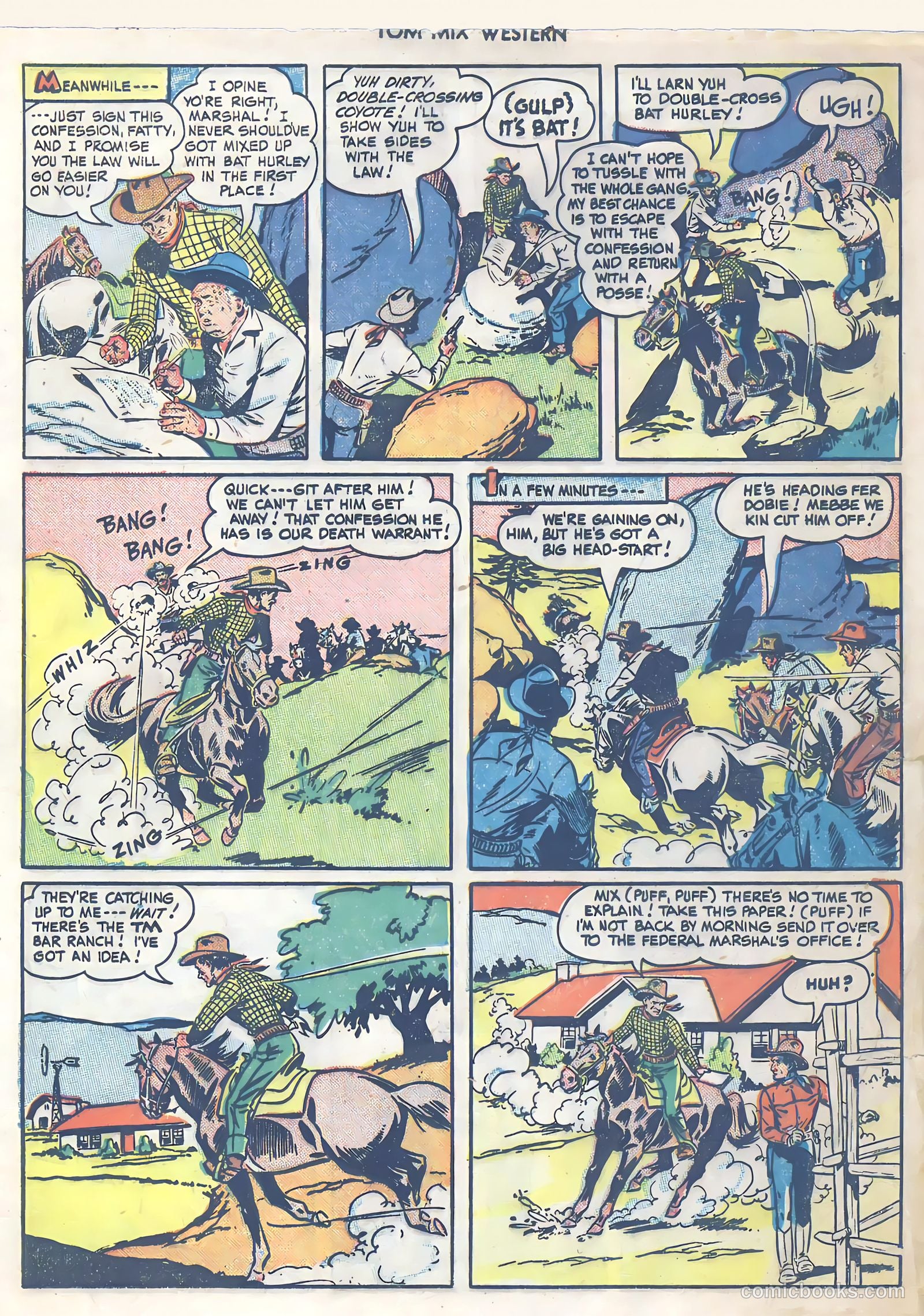 Tom Mix Western #24 (1949) — page 25 of 52