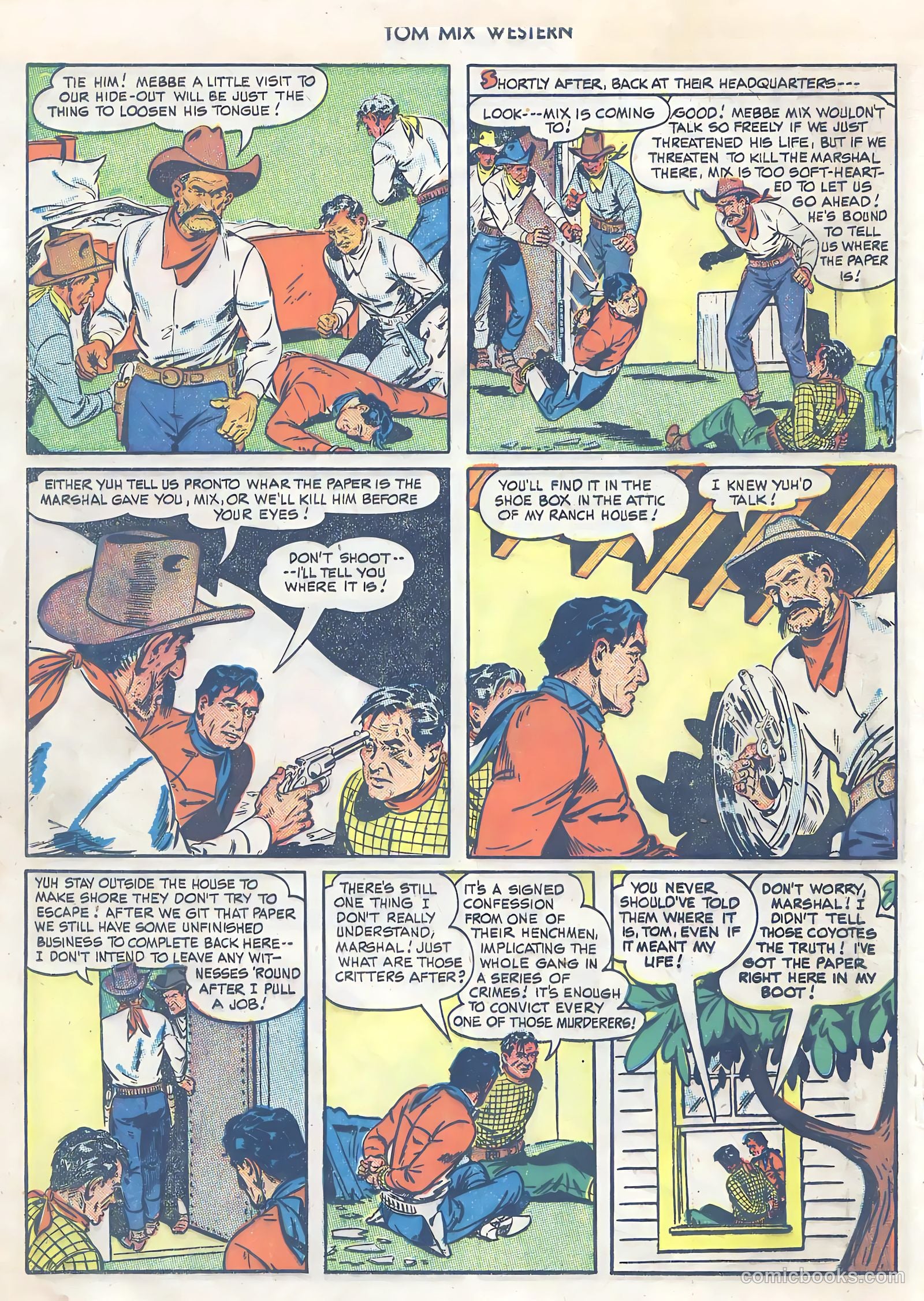 Tom Mix Western #24 (1949) — page 28 of 52
