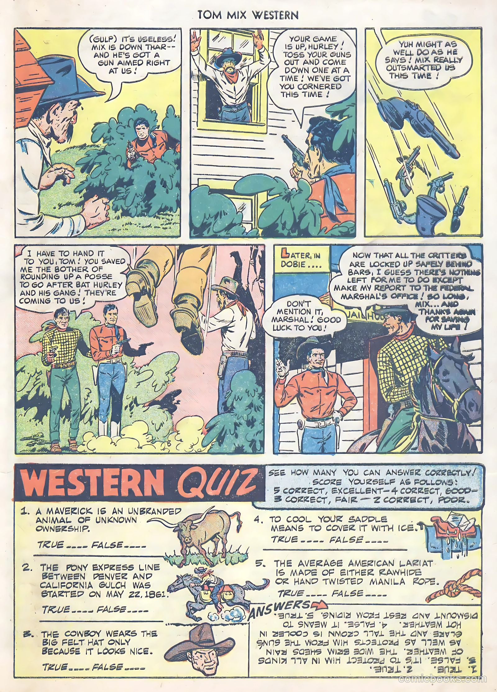 Tom Mix Western #24 (1949) — page 31 of 52