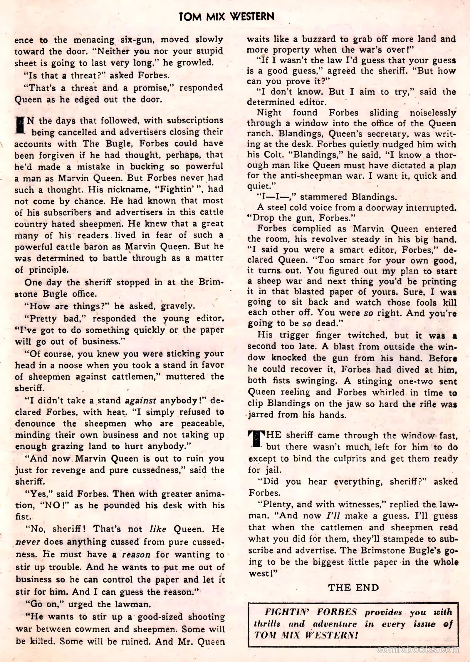 Tom Mix Western #24 (1949) — page 33 of 52