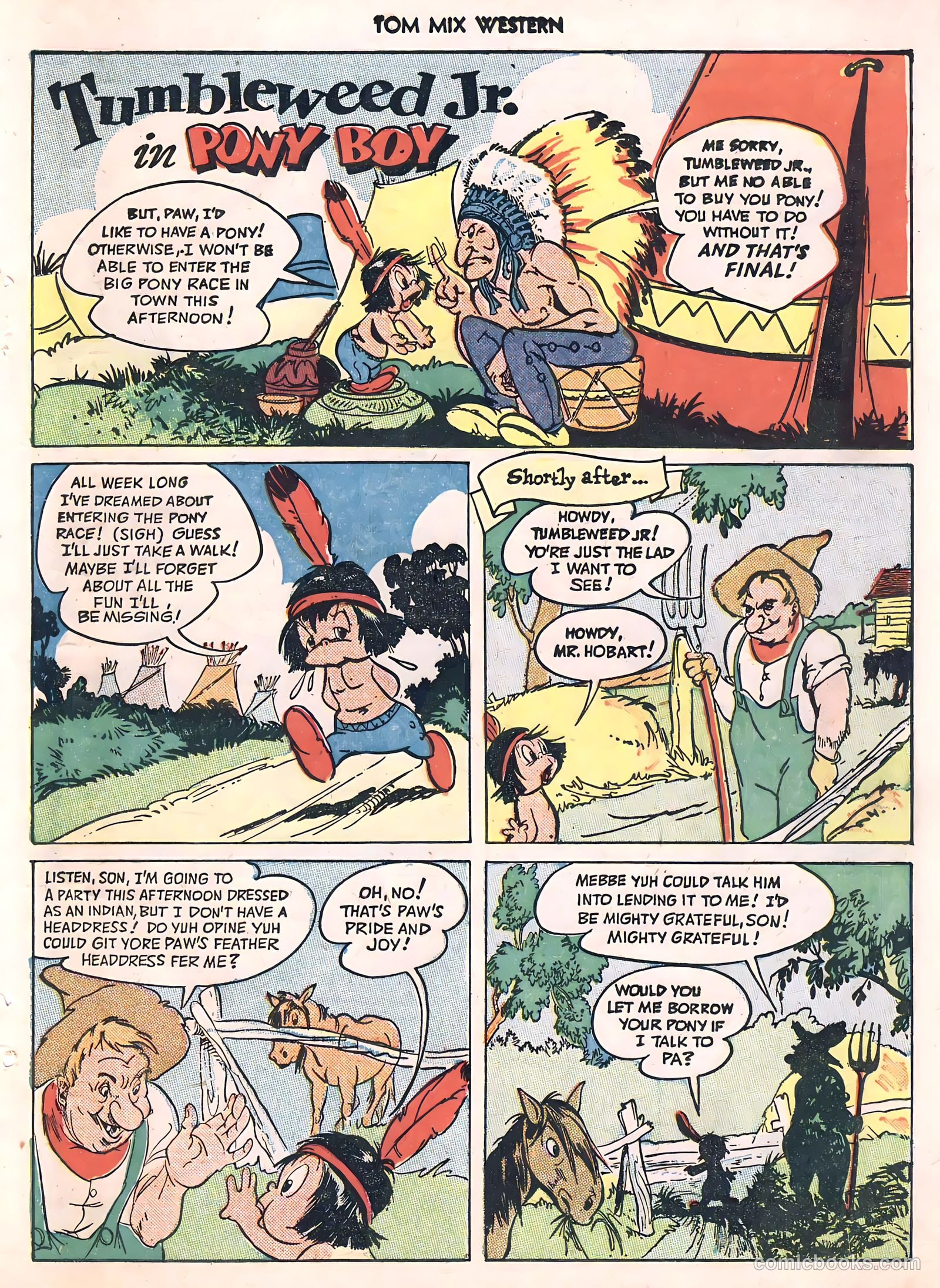 Tom Mix Western #24 (1949) — page 35 of 52