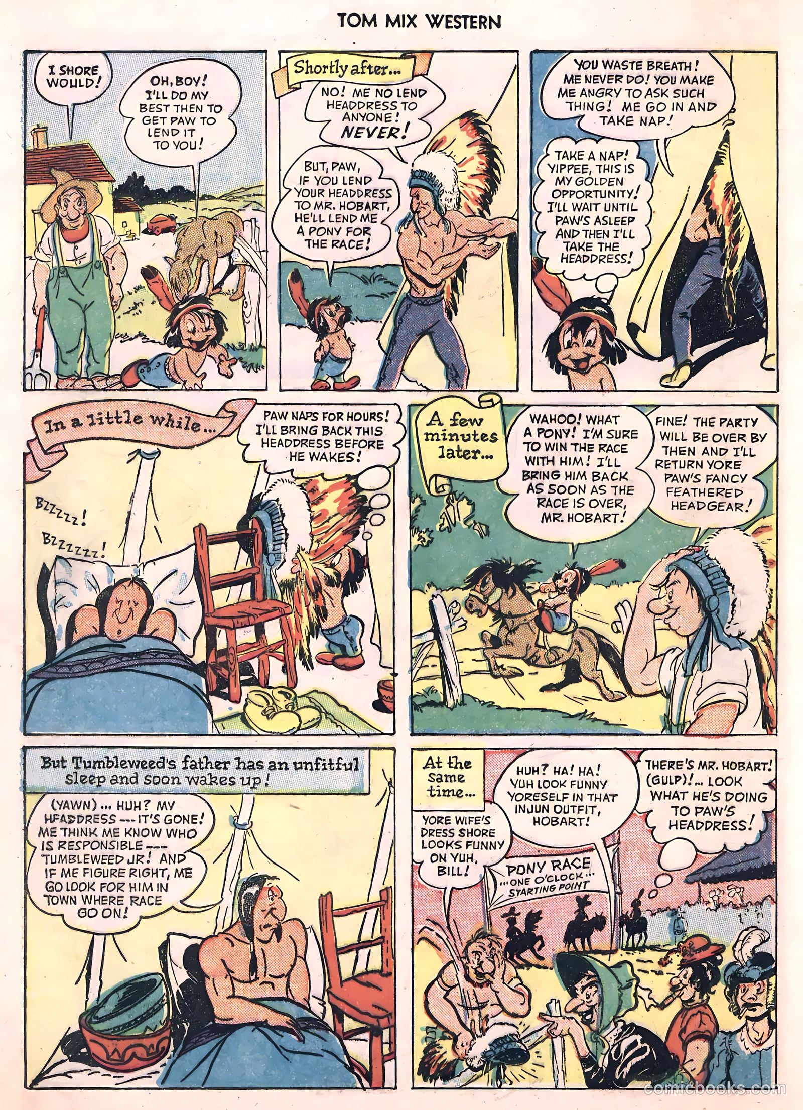 Tom Mix Western #24 (1949) — page 36 of 52