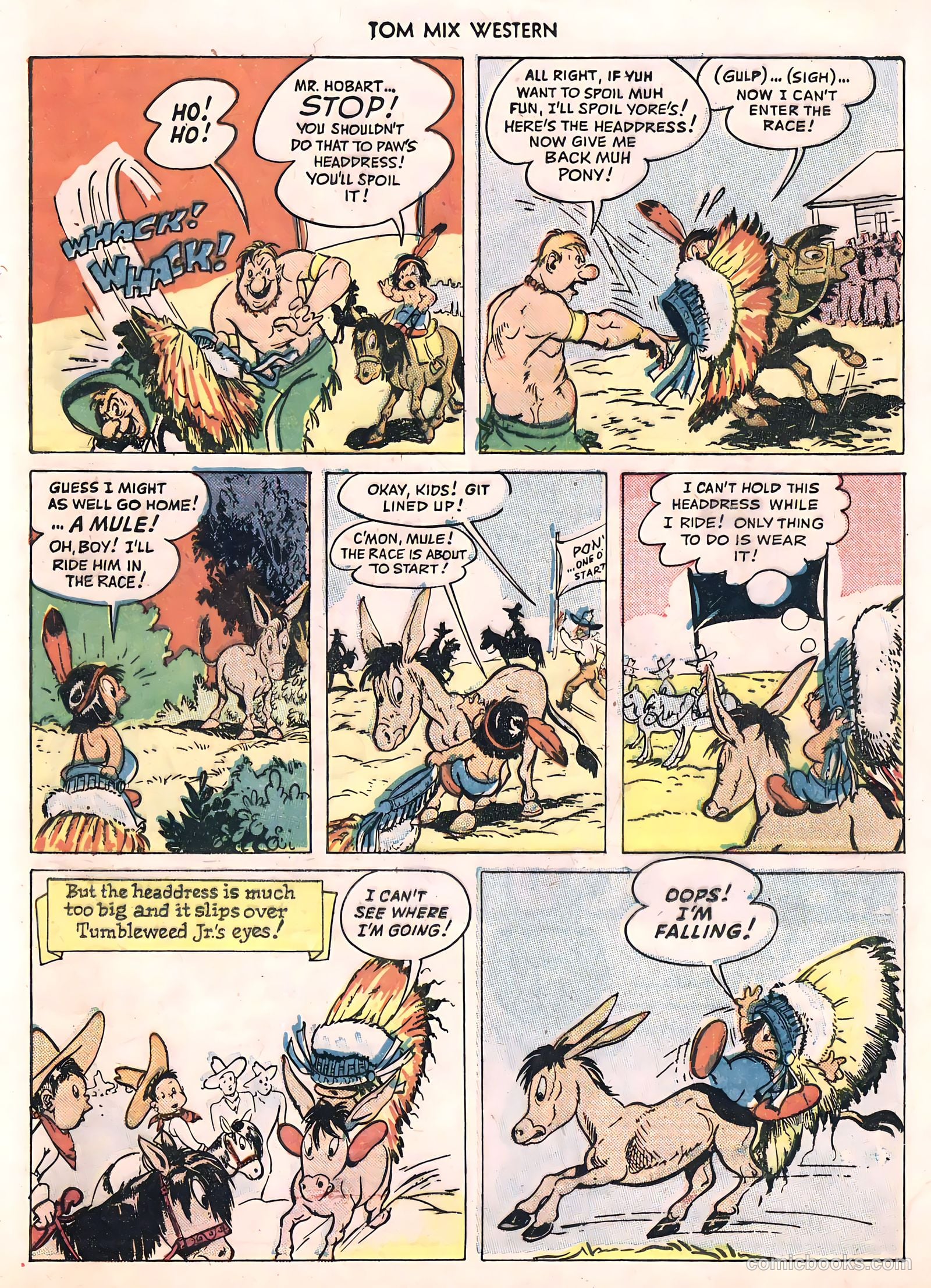 Tom Mix Western #24 (1949) — page 37 of 52