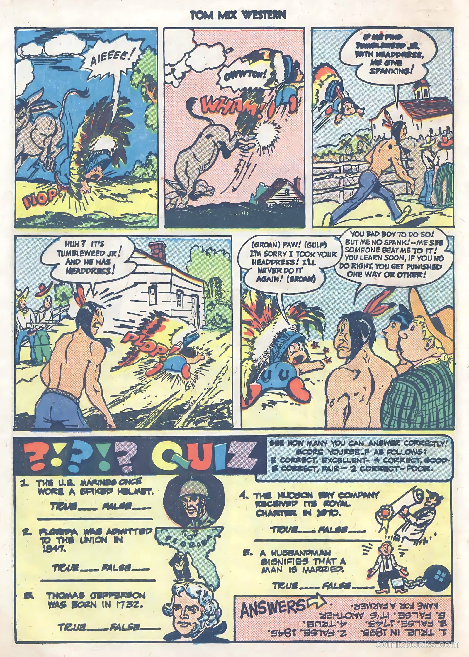 Tom Mix Western #24 (1949) — page 38 of 52