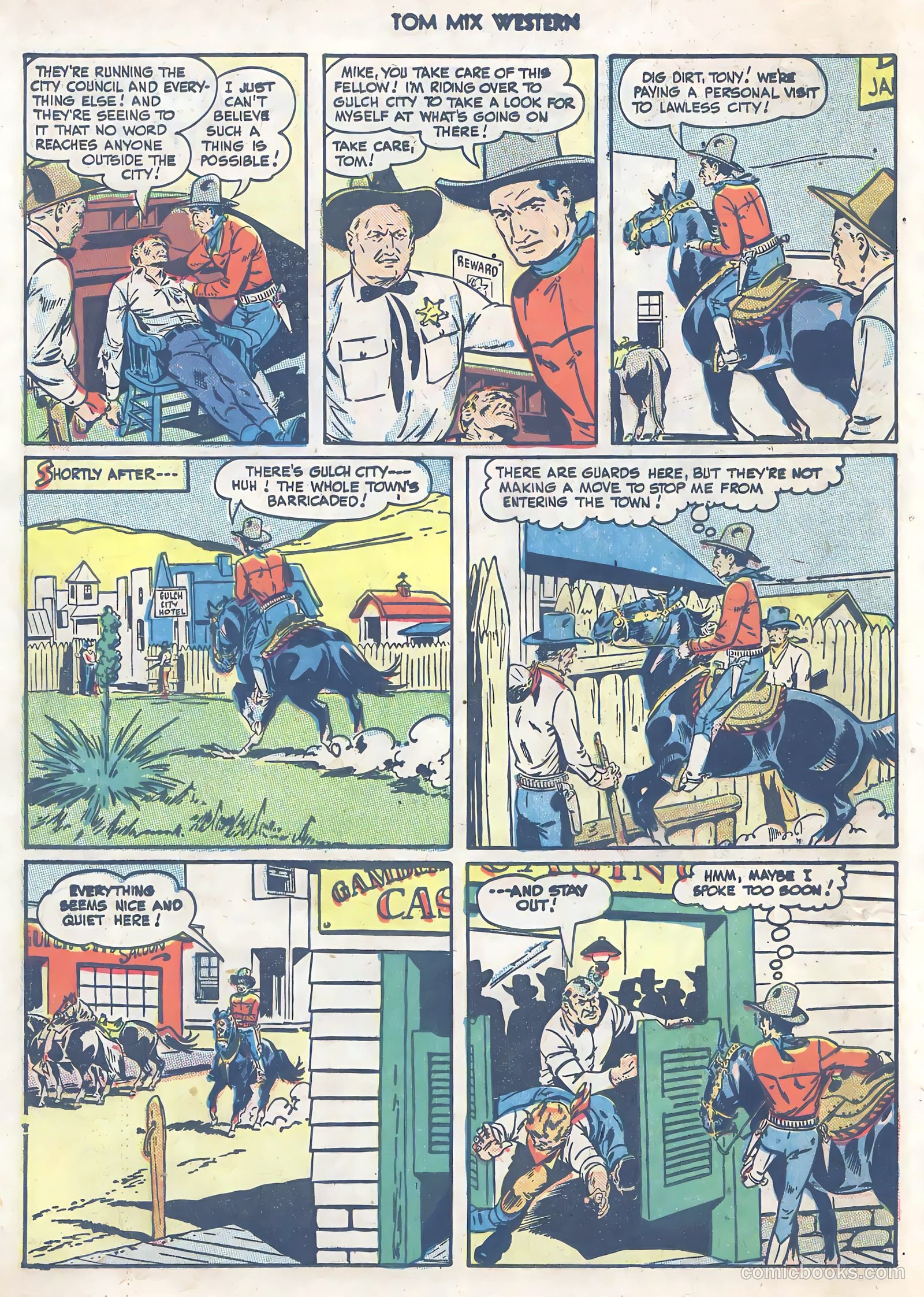 Tom Mix Western #24 (1949) — page 42 of 52