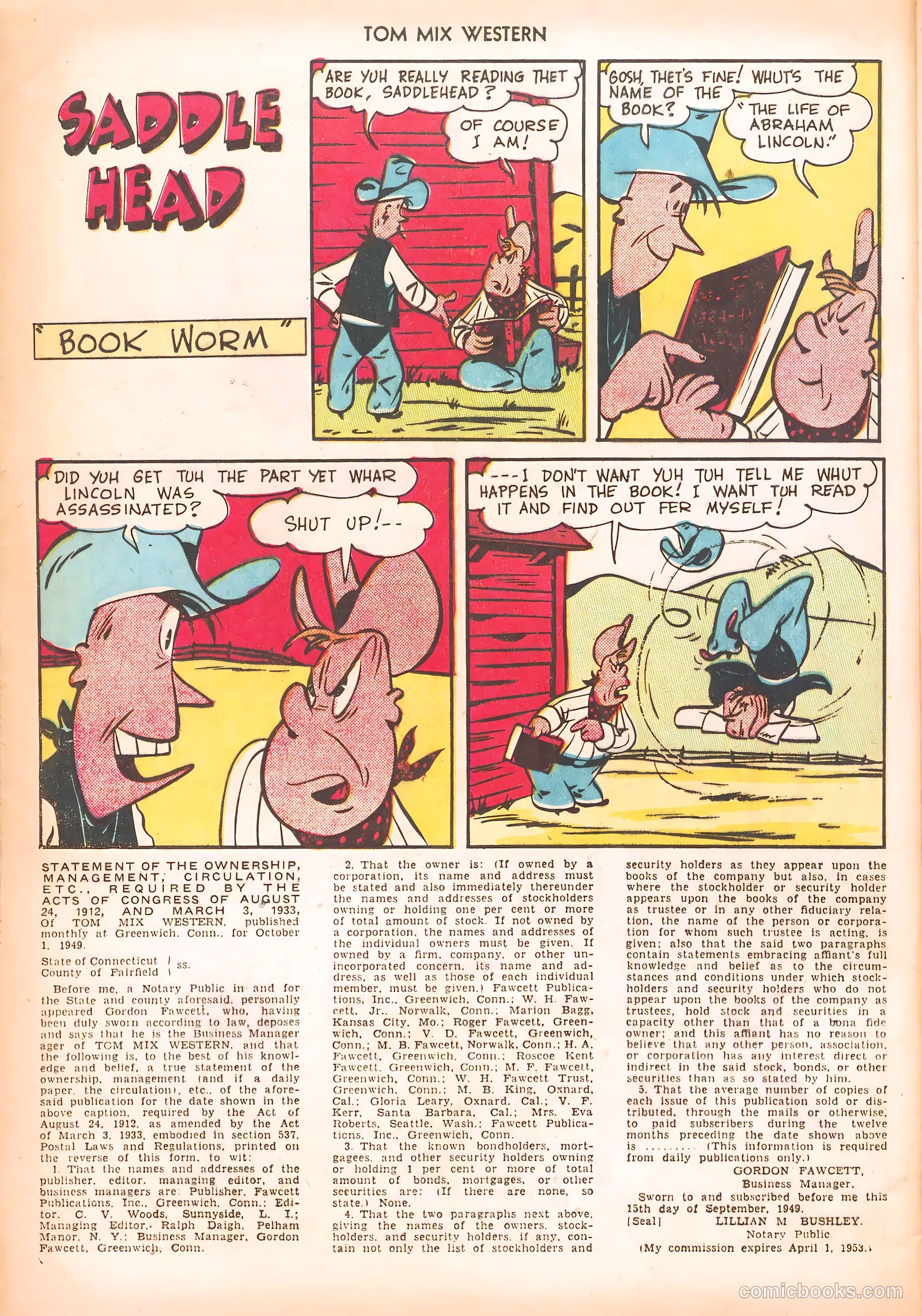 Tom Mix Western #25 (1950) — page 40 of 52