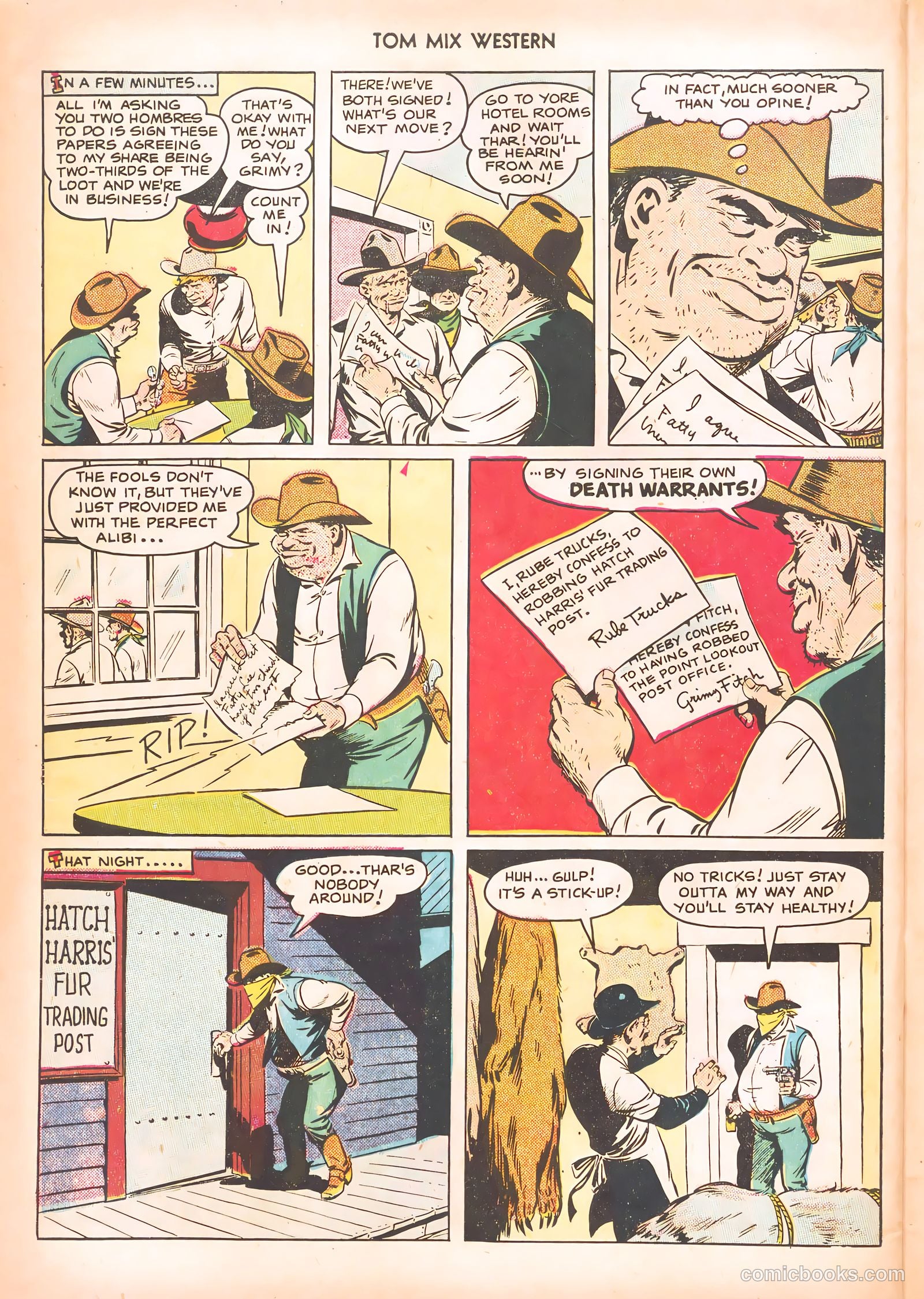 Tom Mix Western #25 (1950) — page 42 of 52