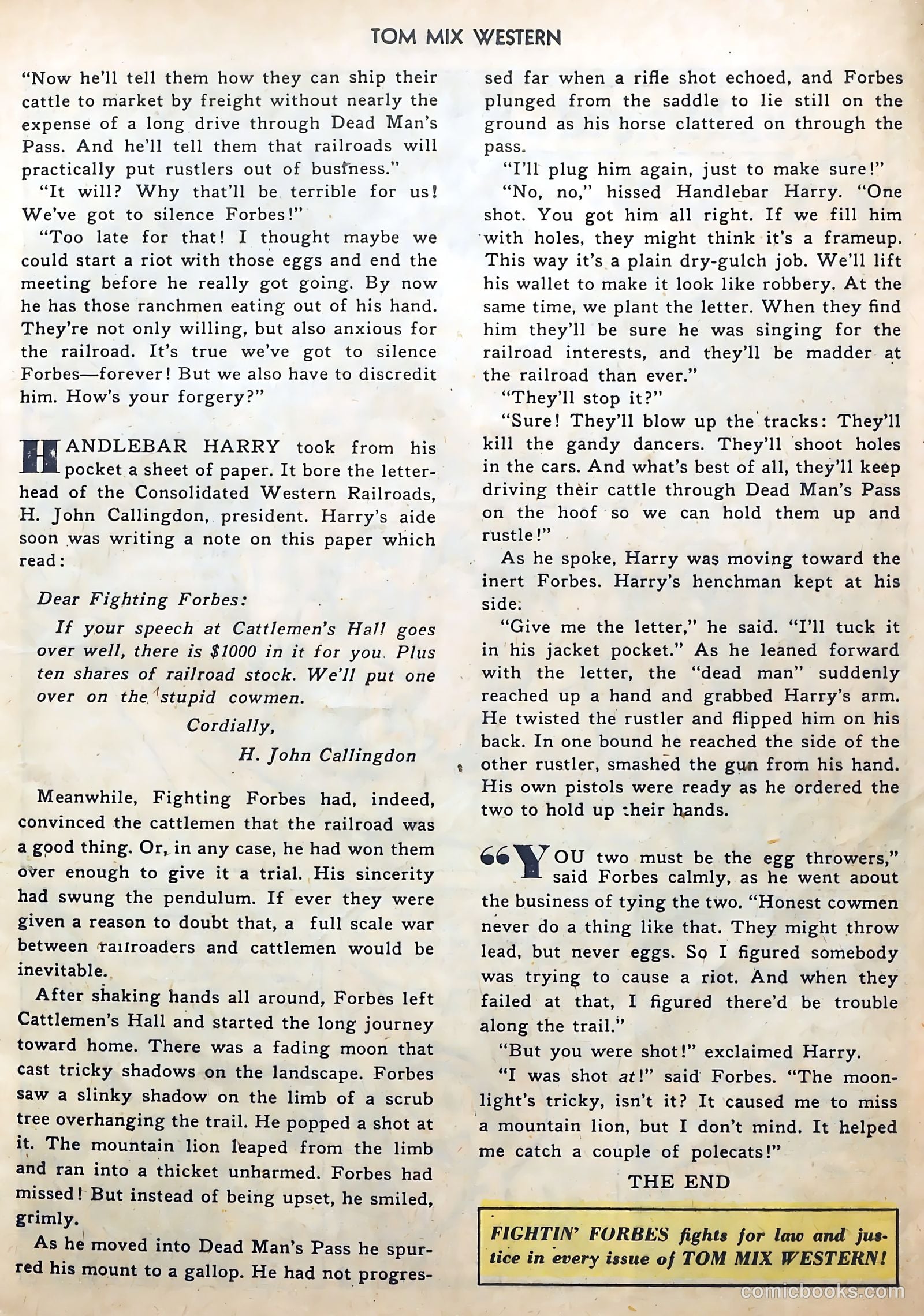 Tom Mix Western #27 (1950) — page 21 of 52