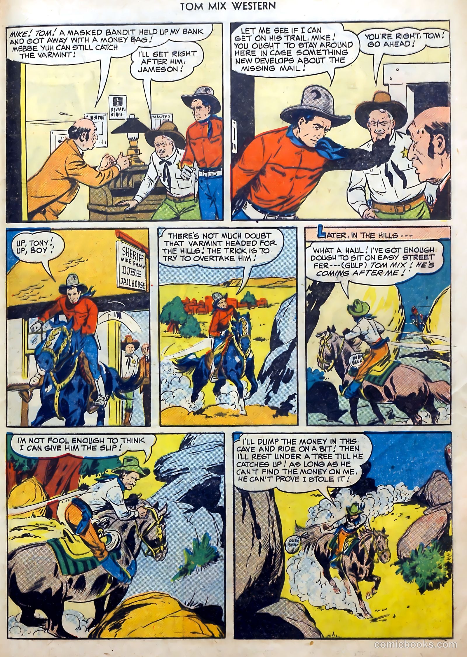Tom Mix Western #27 (1950) — page 37 of 52
