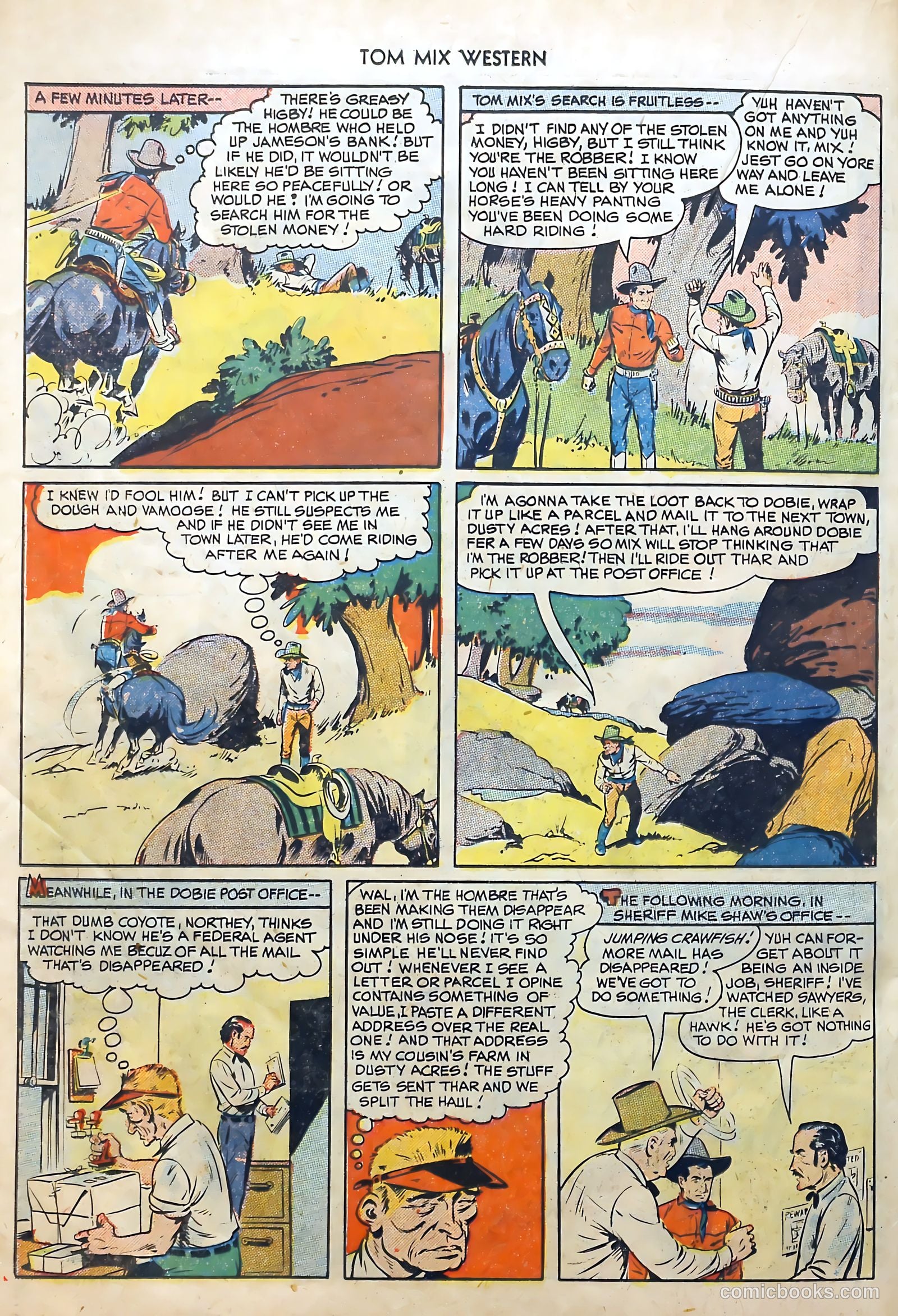 Tom Mix Western #27 (1950) — page 38 of 52