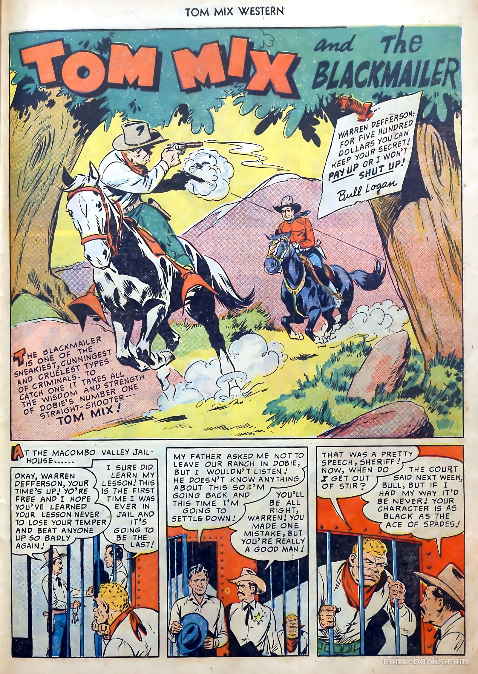 Tom Mix Western #27 (1950) — page 43 of 52