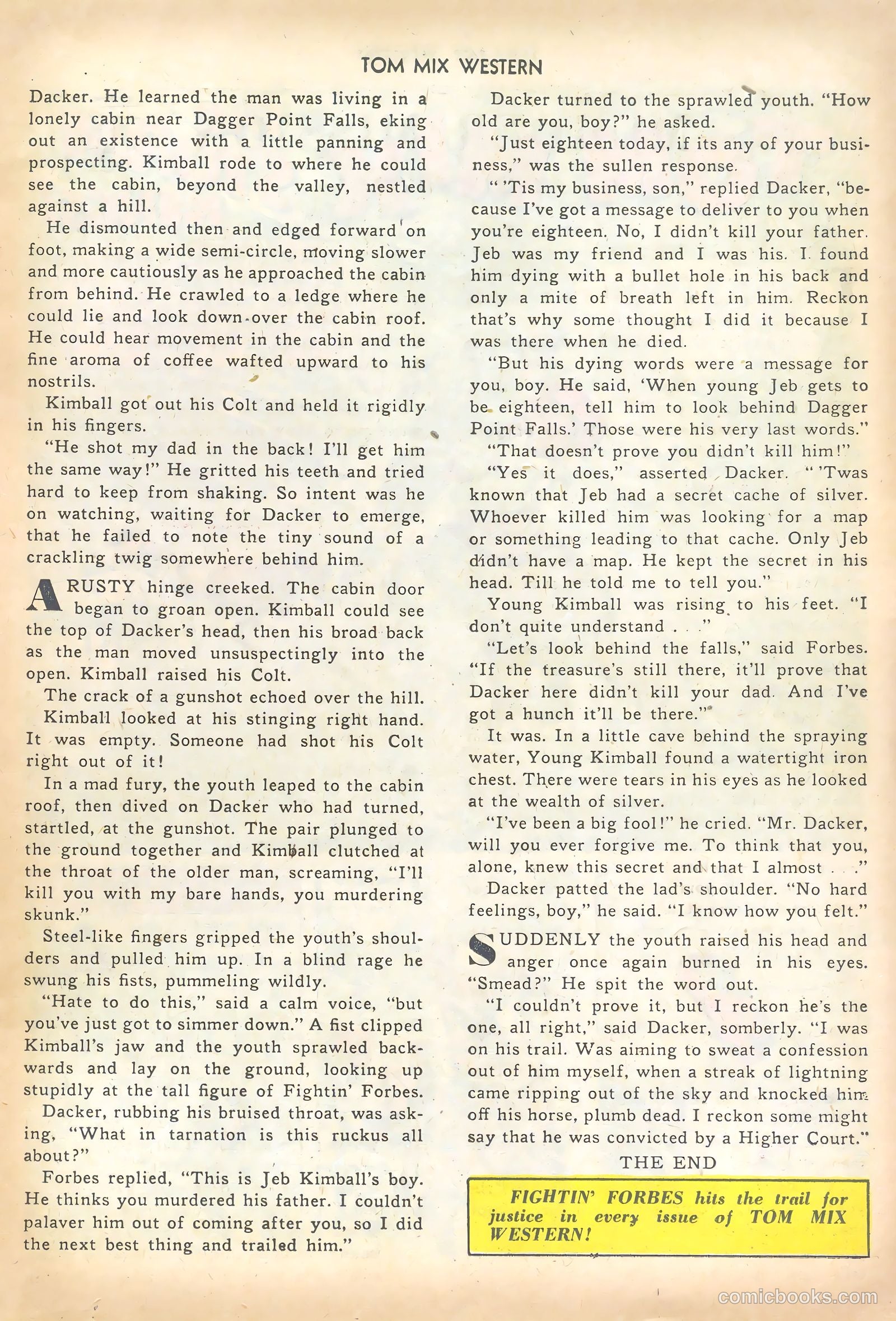 Tom Mix Western #28 (1950) — page 25 of 52