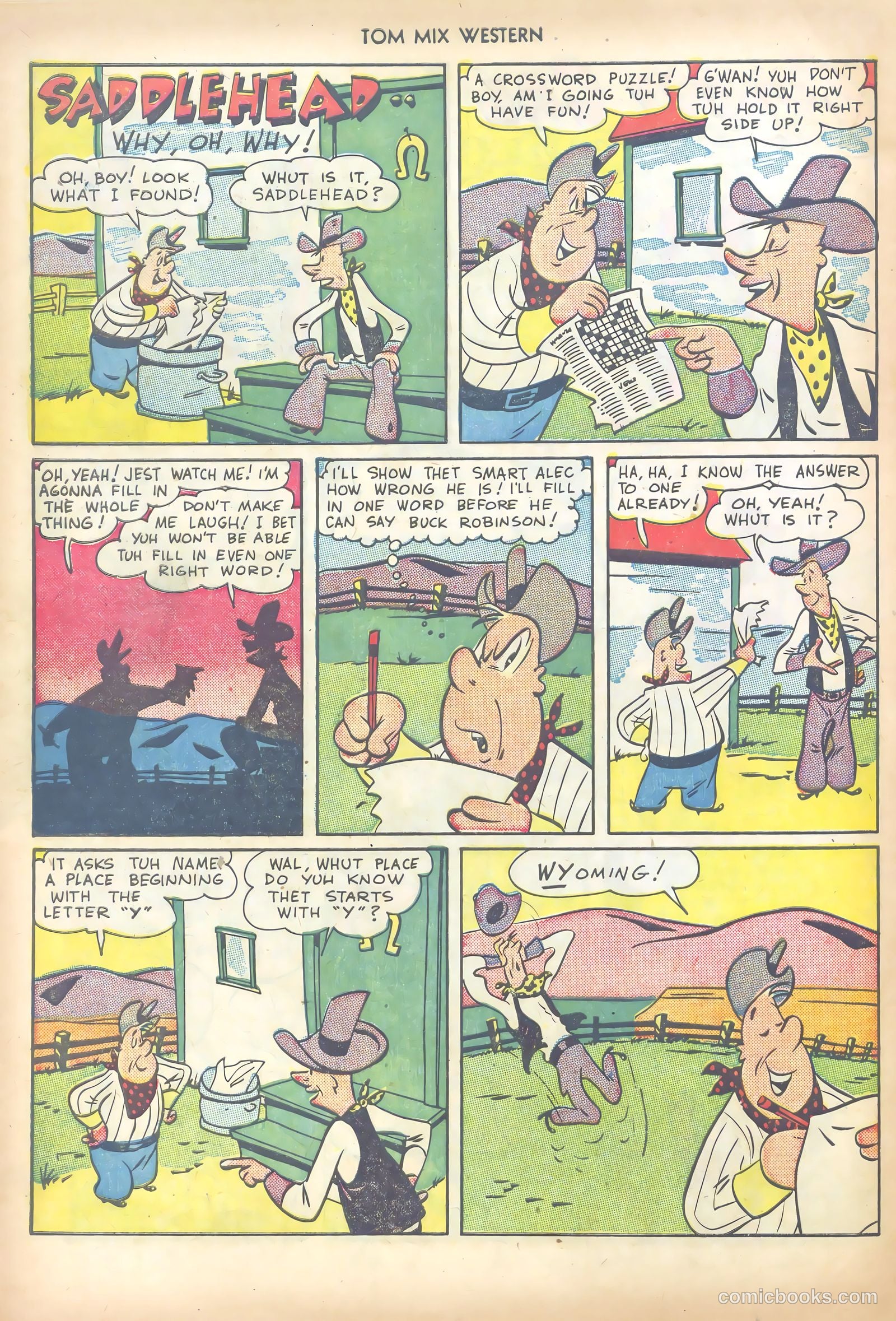 Tom Mix Western #28 (1950) — page 34 of 52