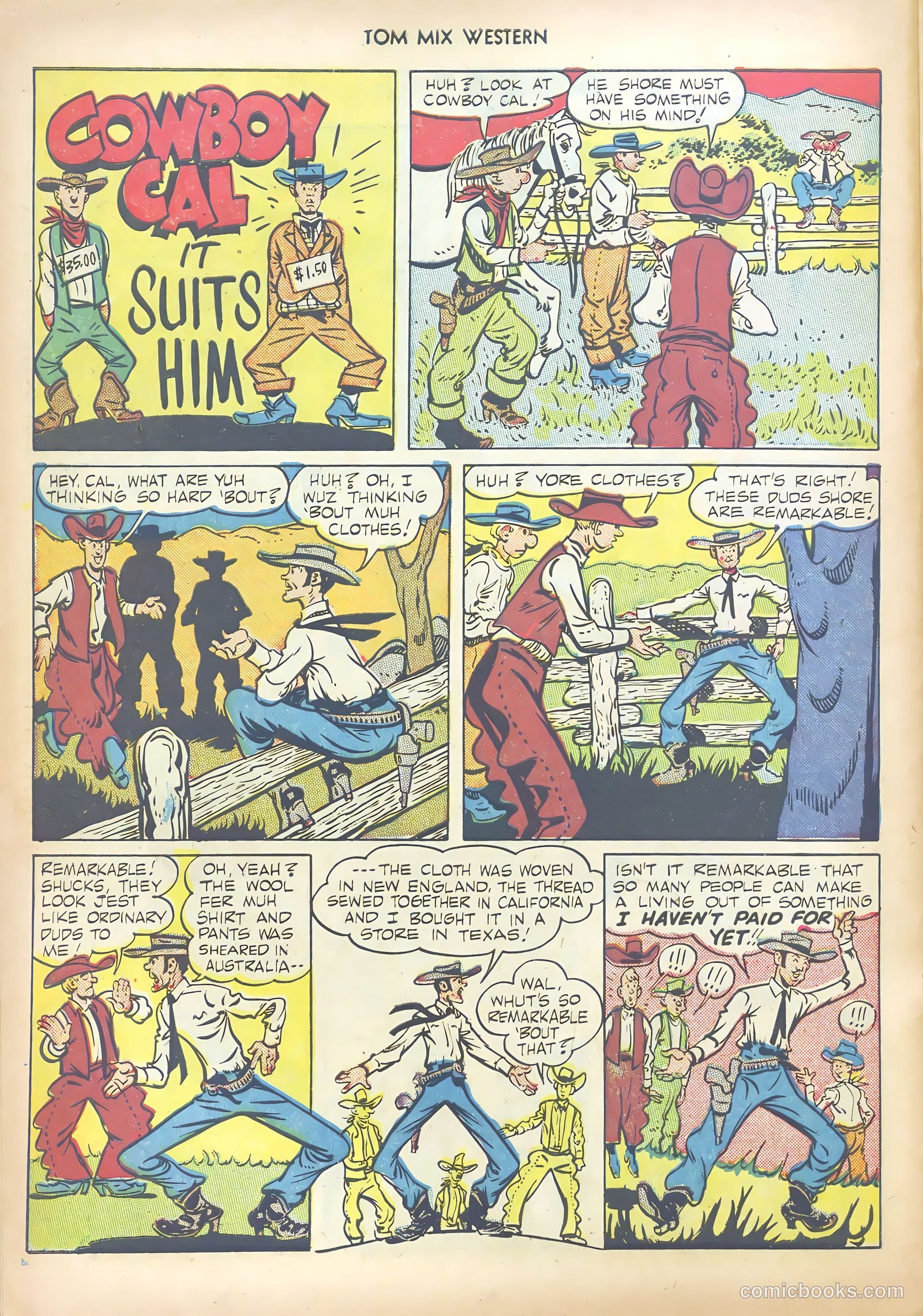 Tom Mix Western #29 (1950) — page 34 of 52