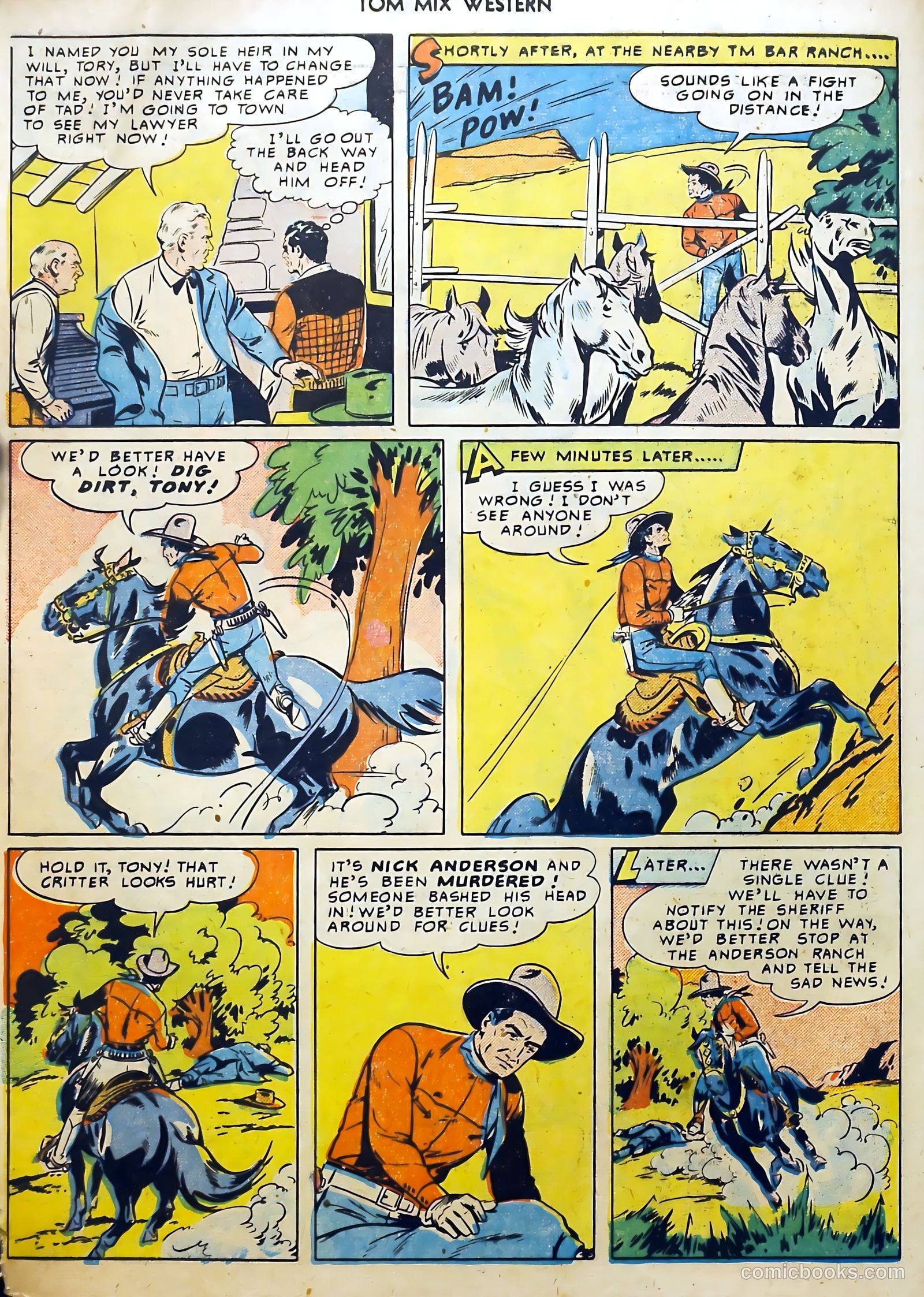 Tom Mix Western #31 (1950) — page 21 of 53